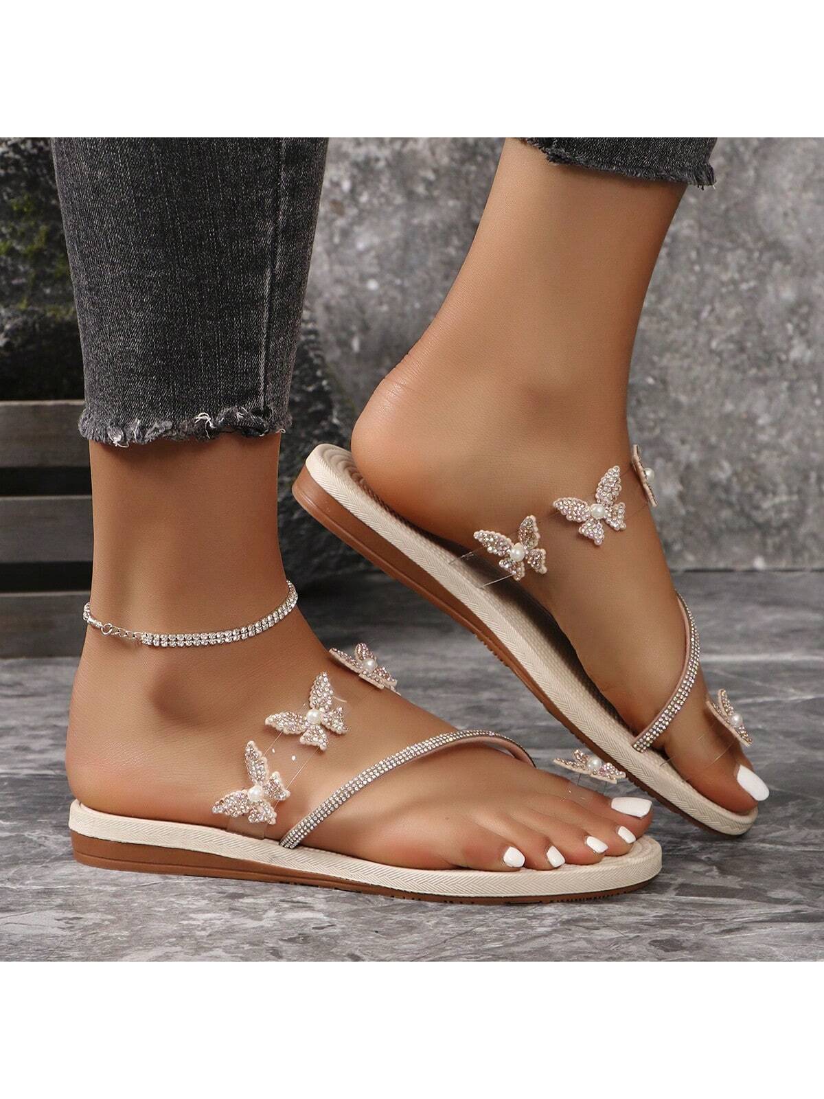 In Baby Pink Women Flat Sandals