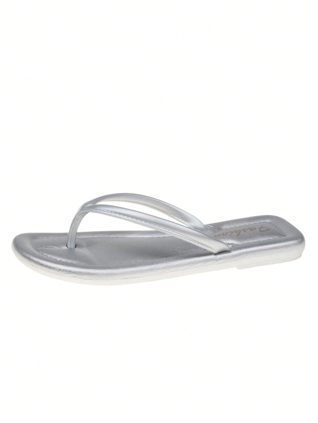 In Silver Women Slippers