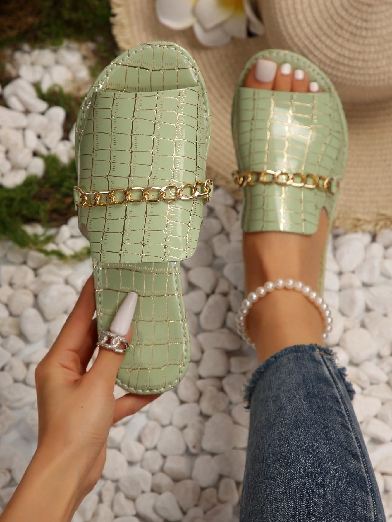 In Mint Green Women Shoes