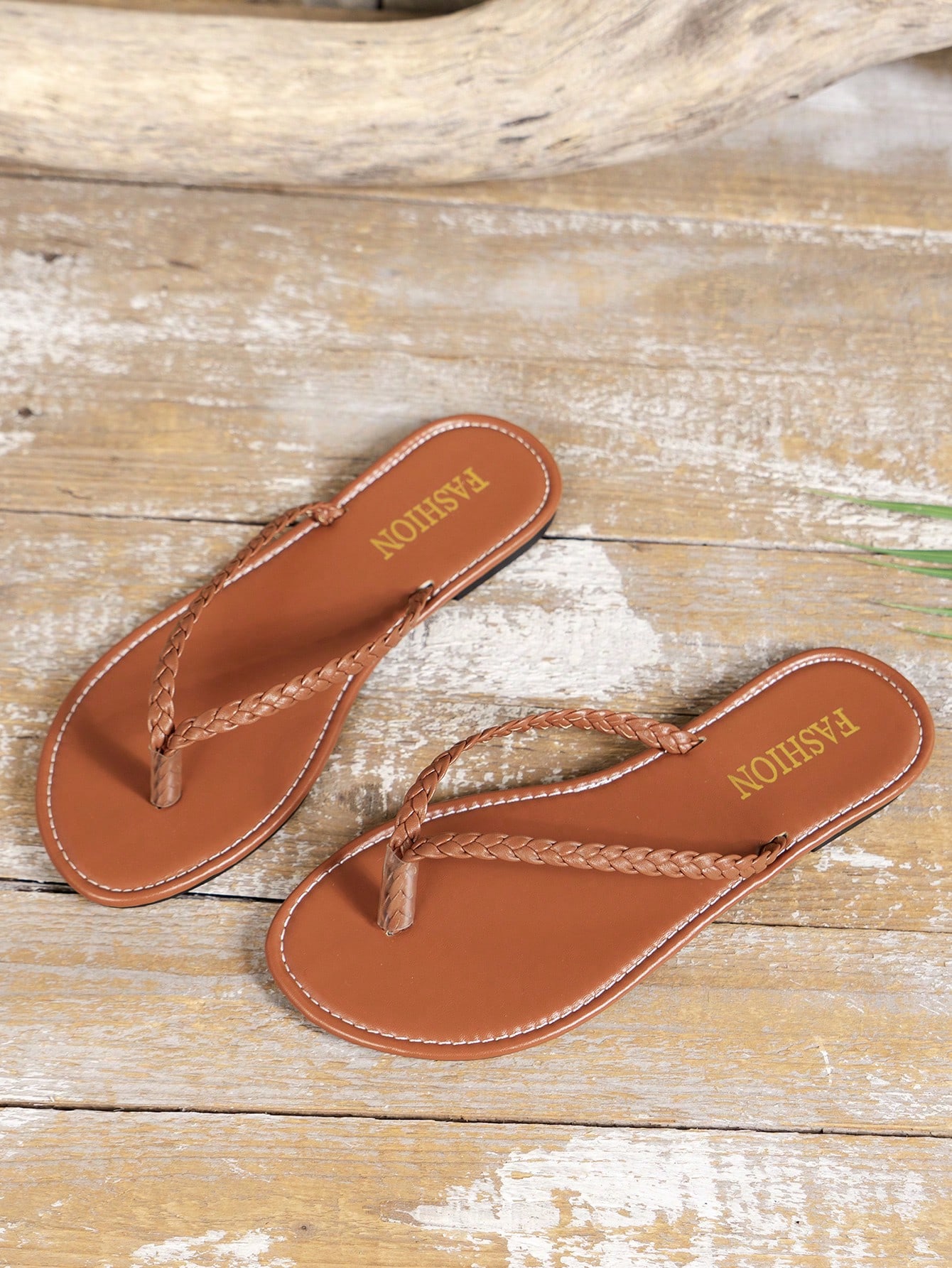 In Brown Women Flip-Flops