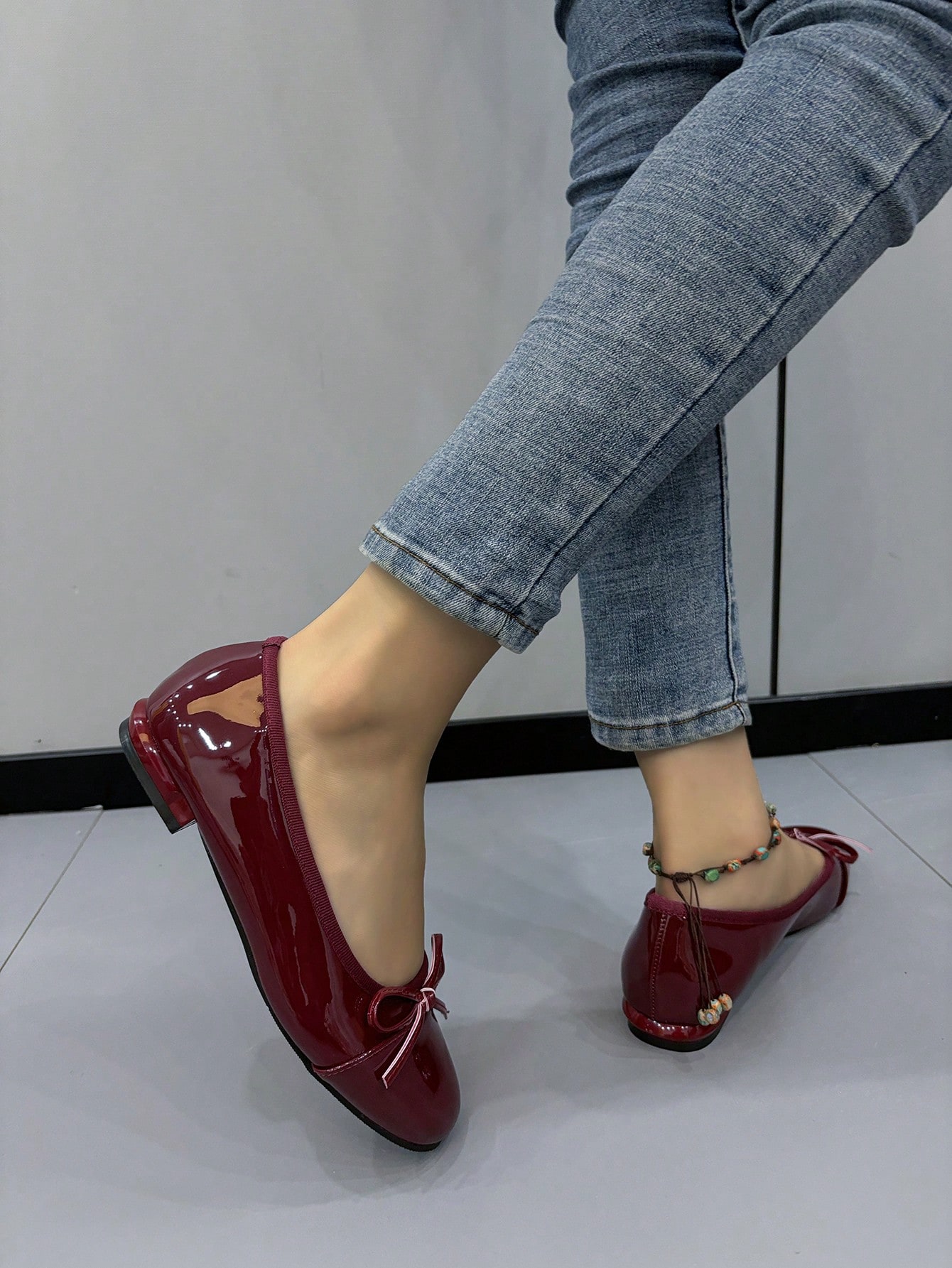 In Burgundy Women Shoes