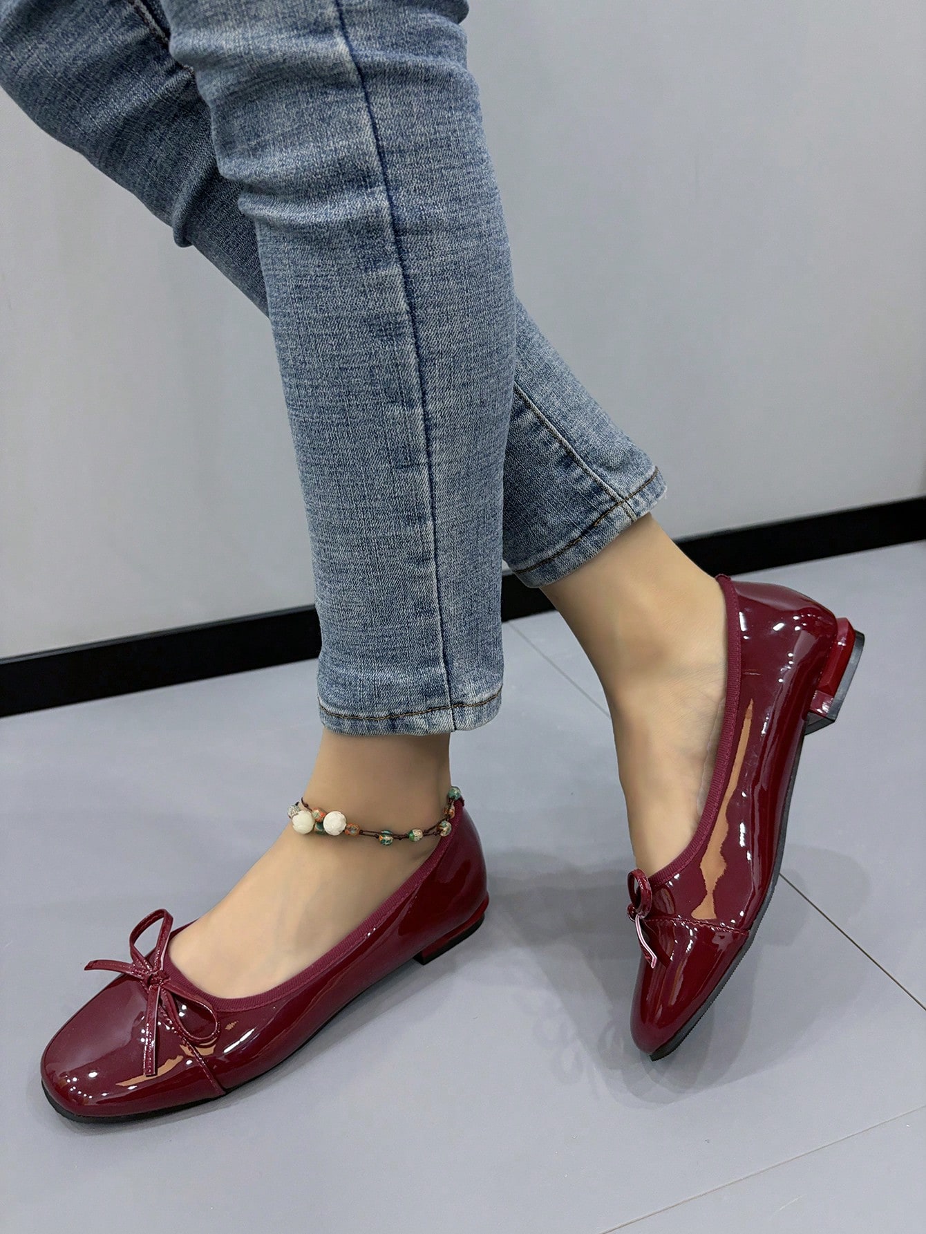 In Burgundy Women Shoes