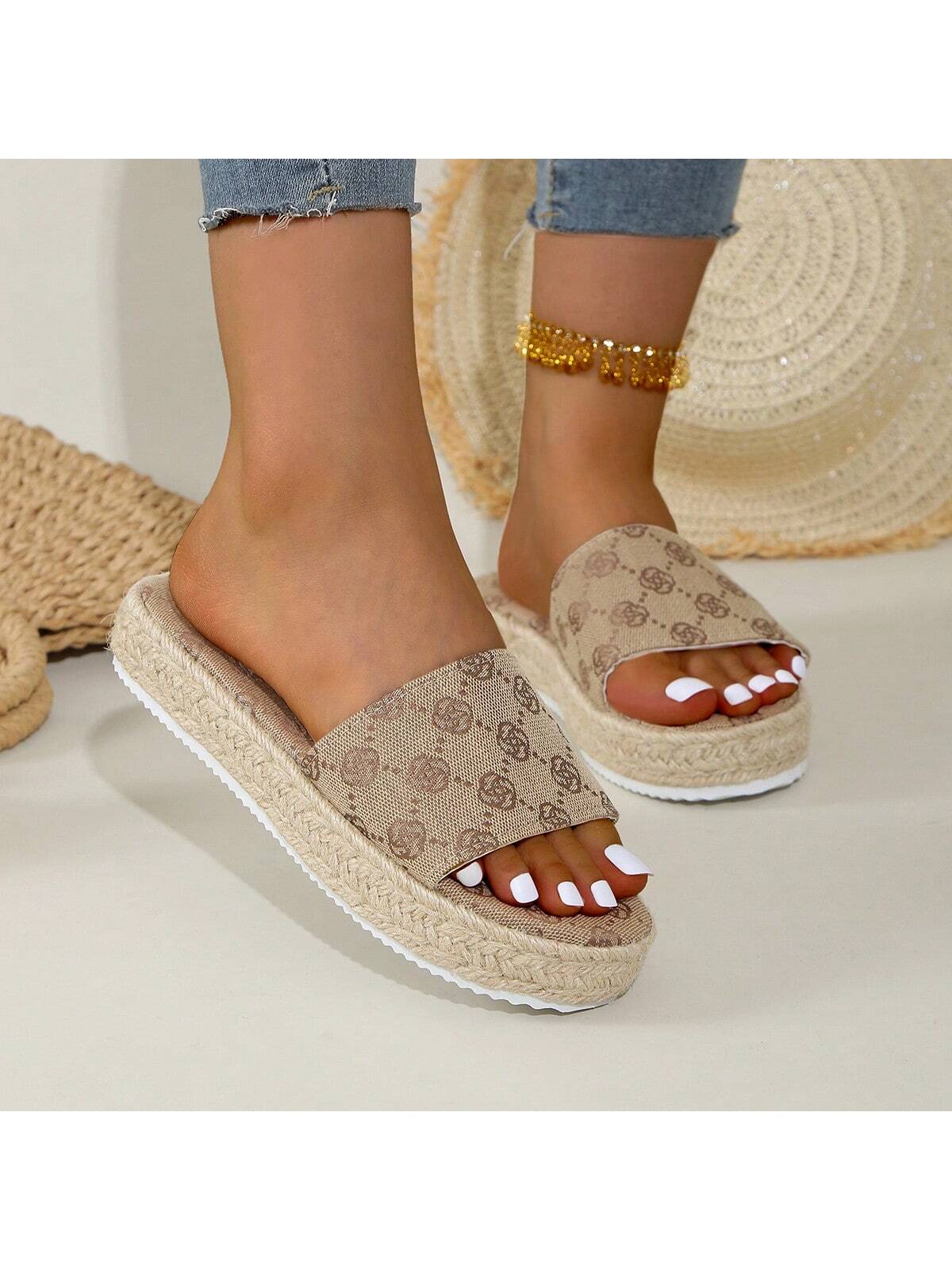 In Khaki Women Home Slippers