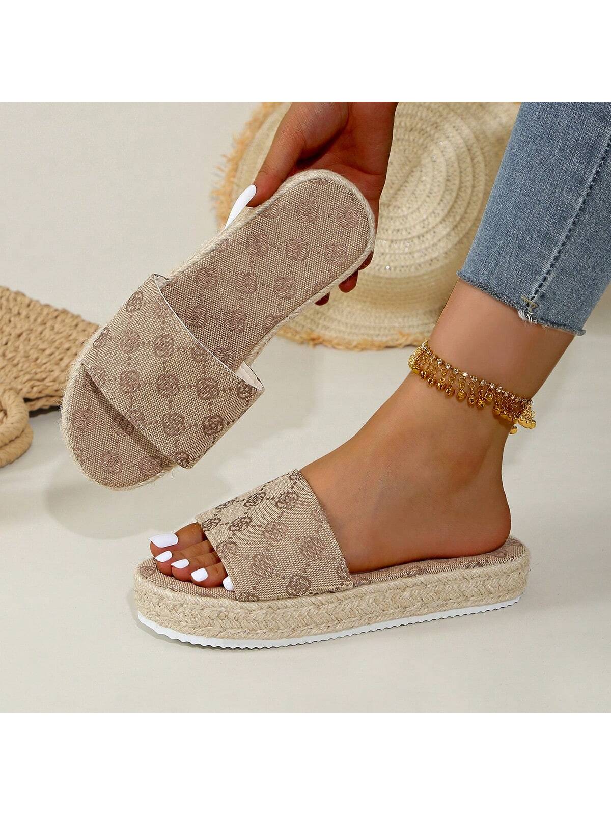 In Khaki Women Home Slippers