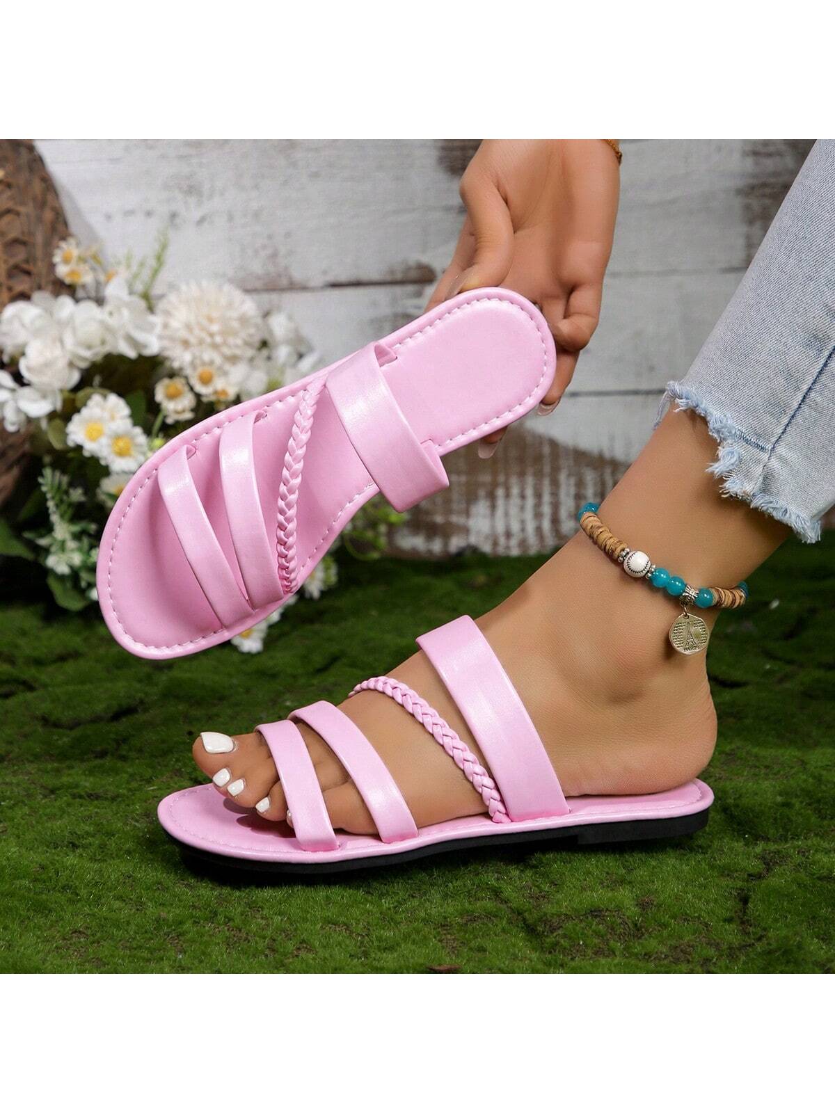 In Pink Women Flat Sandals