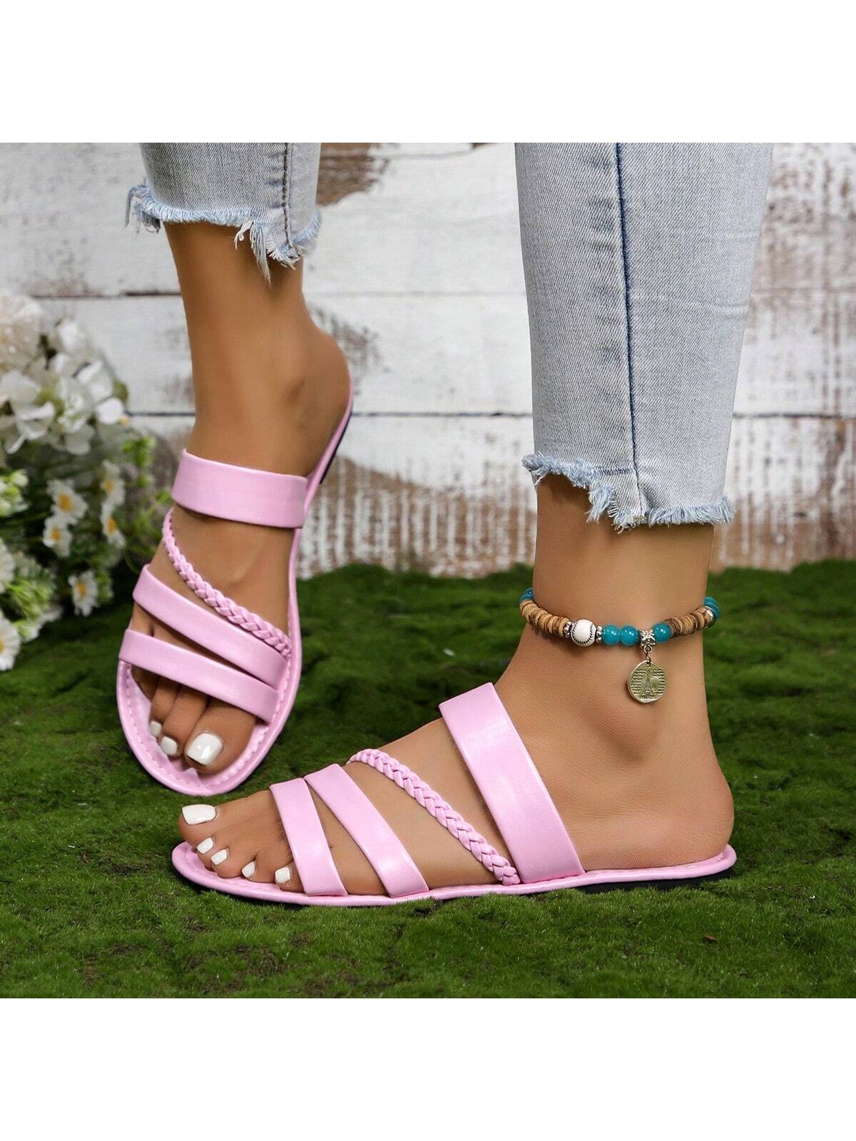 In Pink Women Flat Sandals