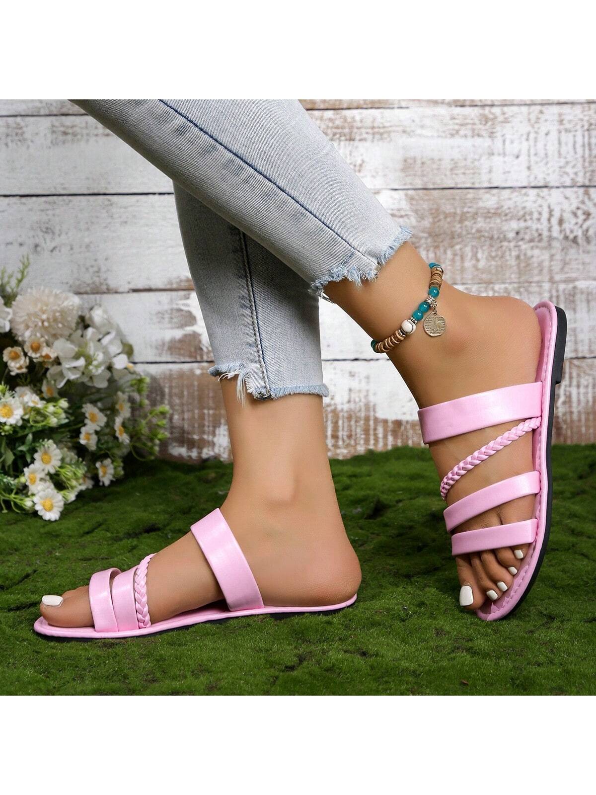 In Pink Women Flat Sandals