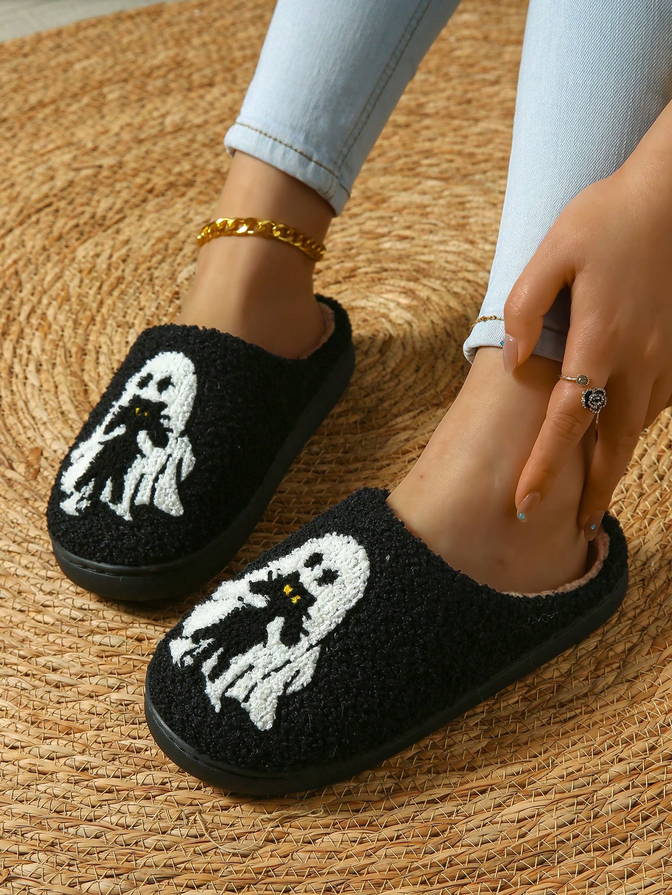 In Black Women Home Slippers