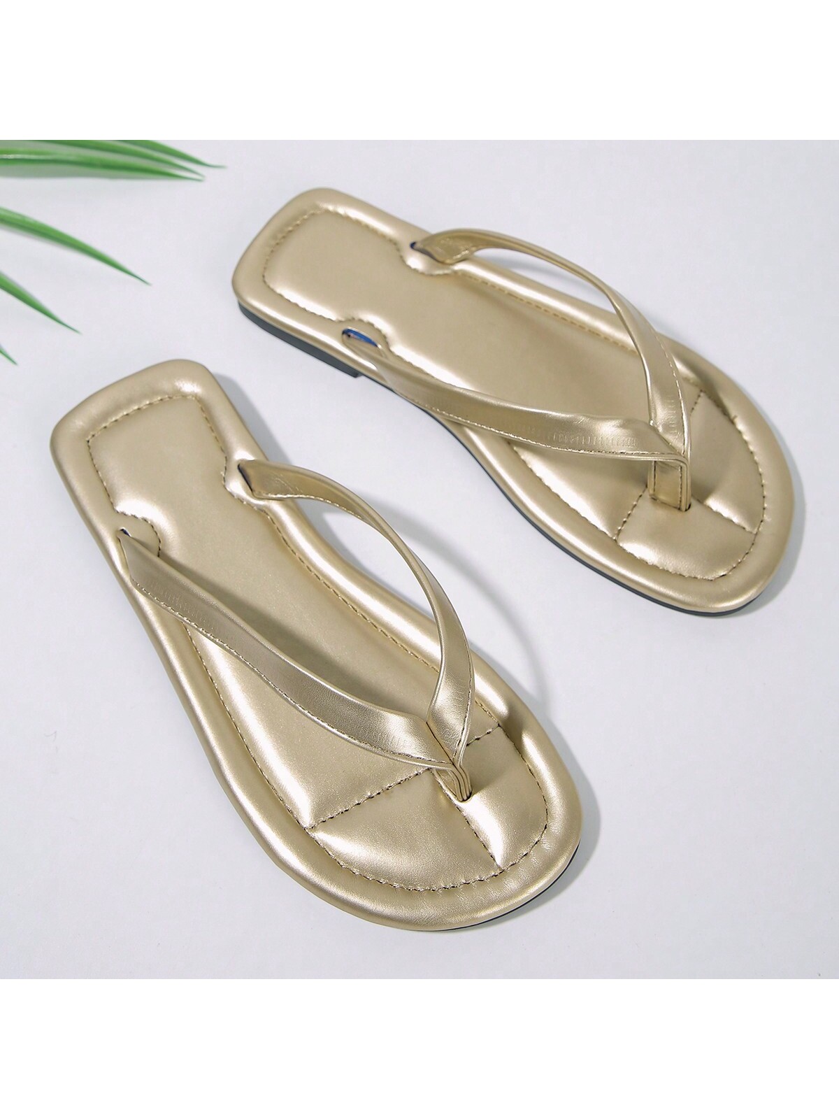 In Gold Women Slippers