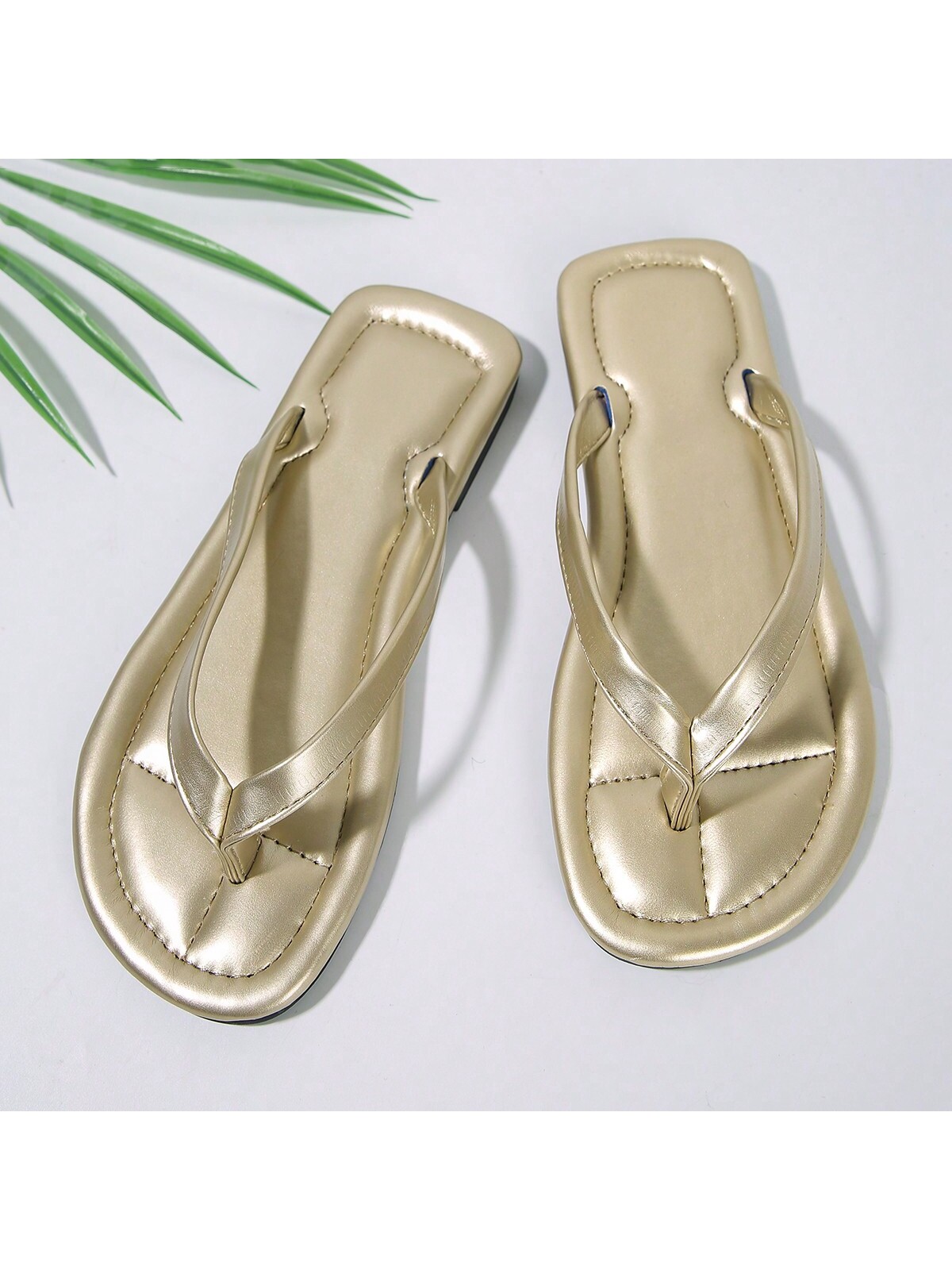 In Gold Women Slippers