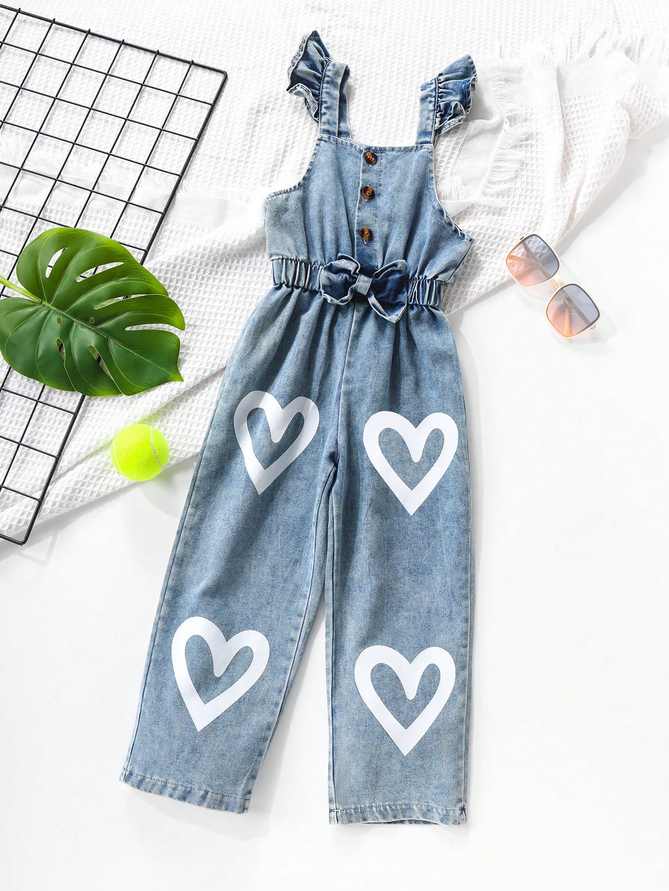 Young Girls Denim Overalls & Jumpsuits