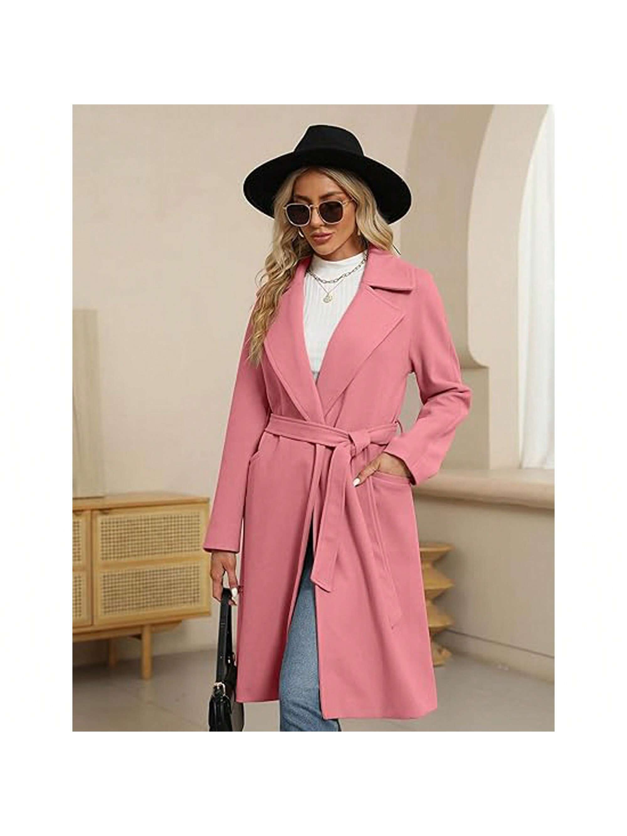 In Pink Women Coats