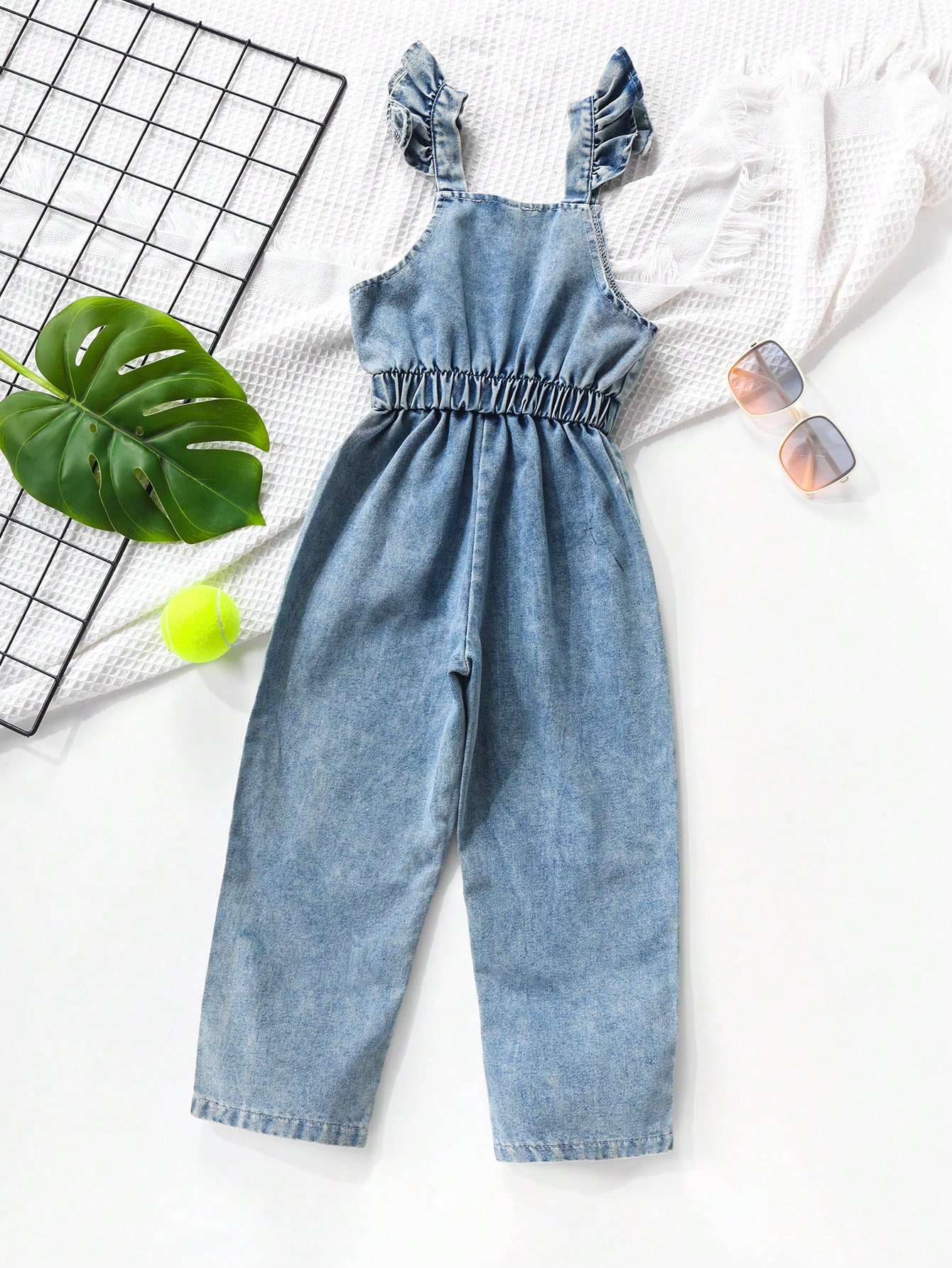 Young Girls Denim Overalls & Jumpsuits