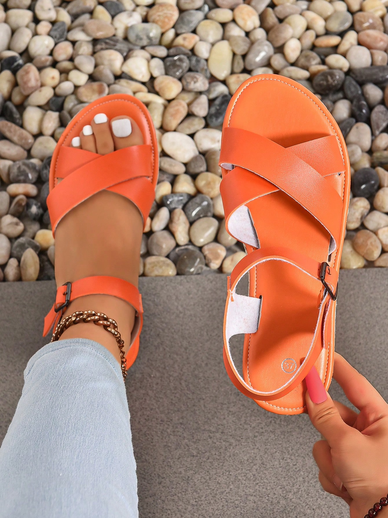 In Orange Women Platforms & Wedge Sandals