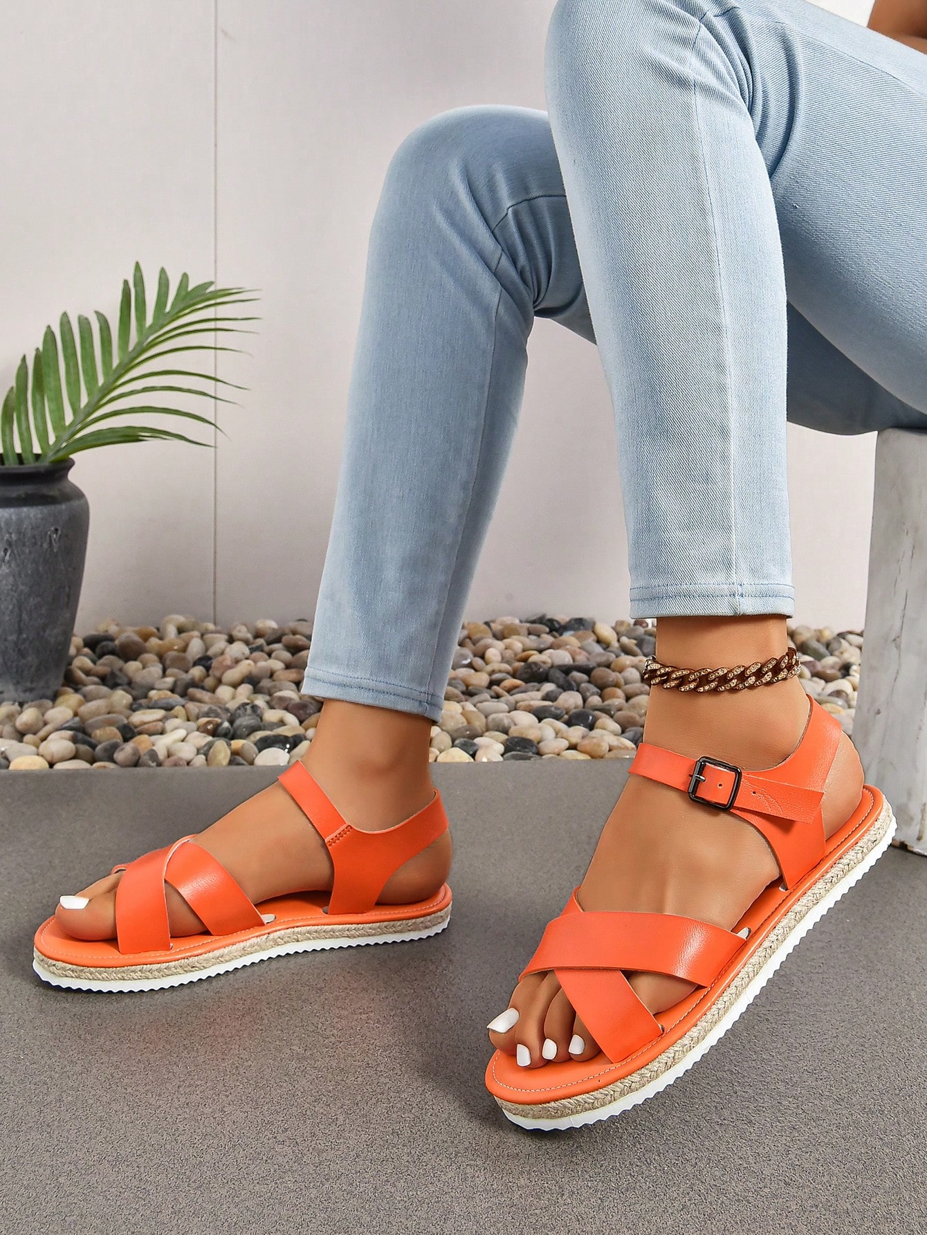 In Orange Women Platforms & Wedge Sandals