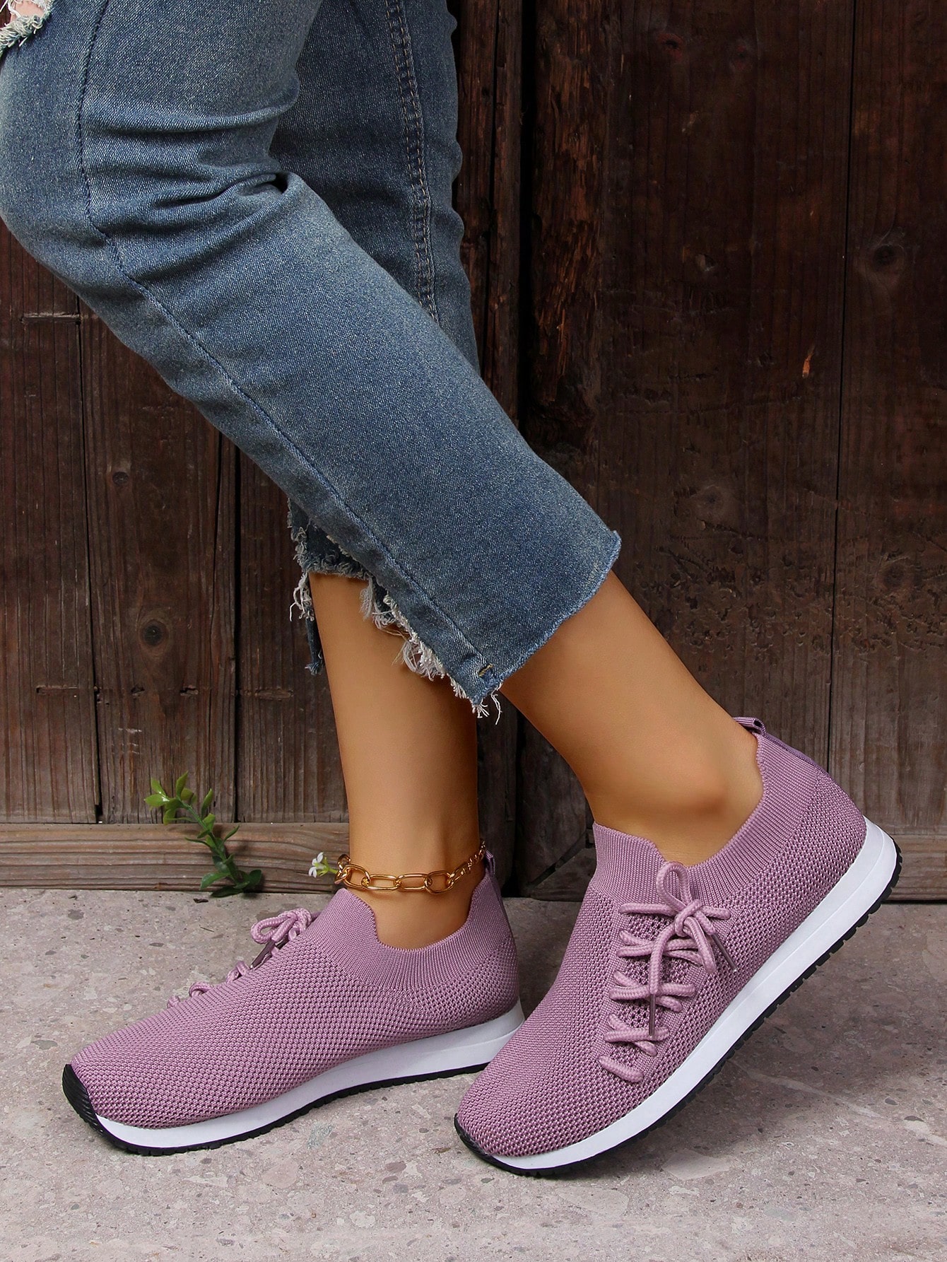 In Mauve Purple Women Shoes