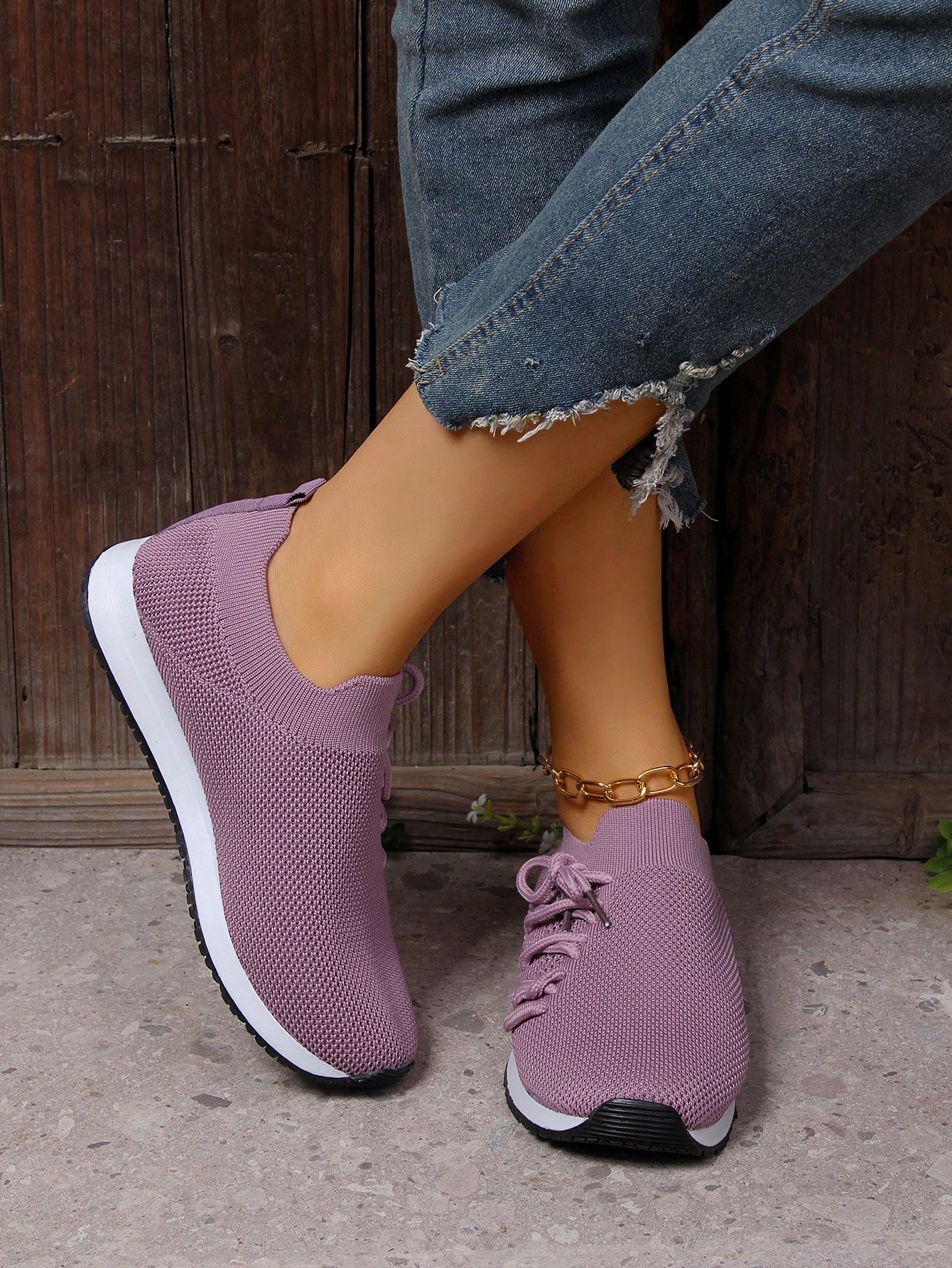 In Mauve Purple Women Shoes