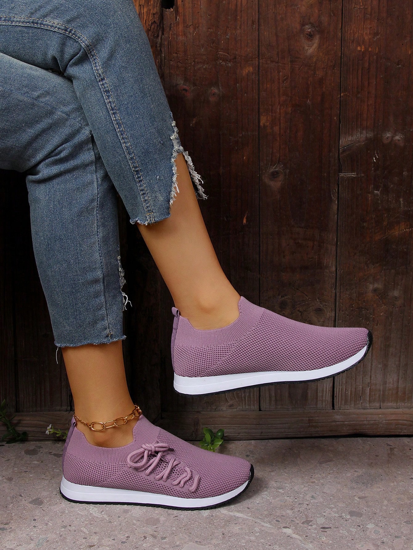 In Mauve Purple Women Shoes