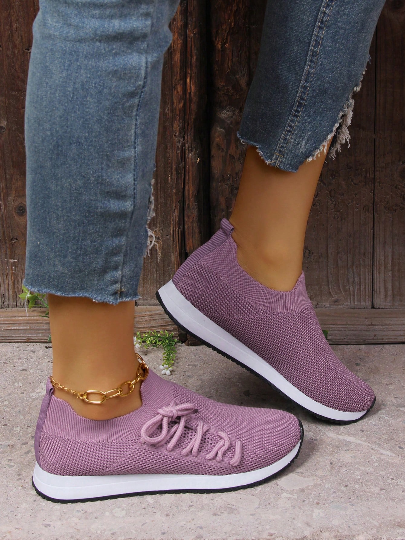 In Mauve Purple Women Shoes