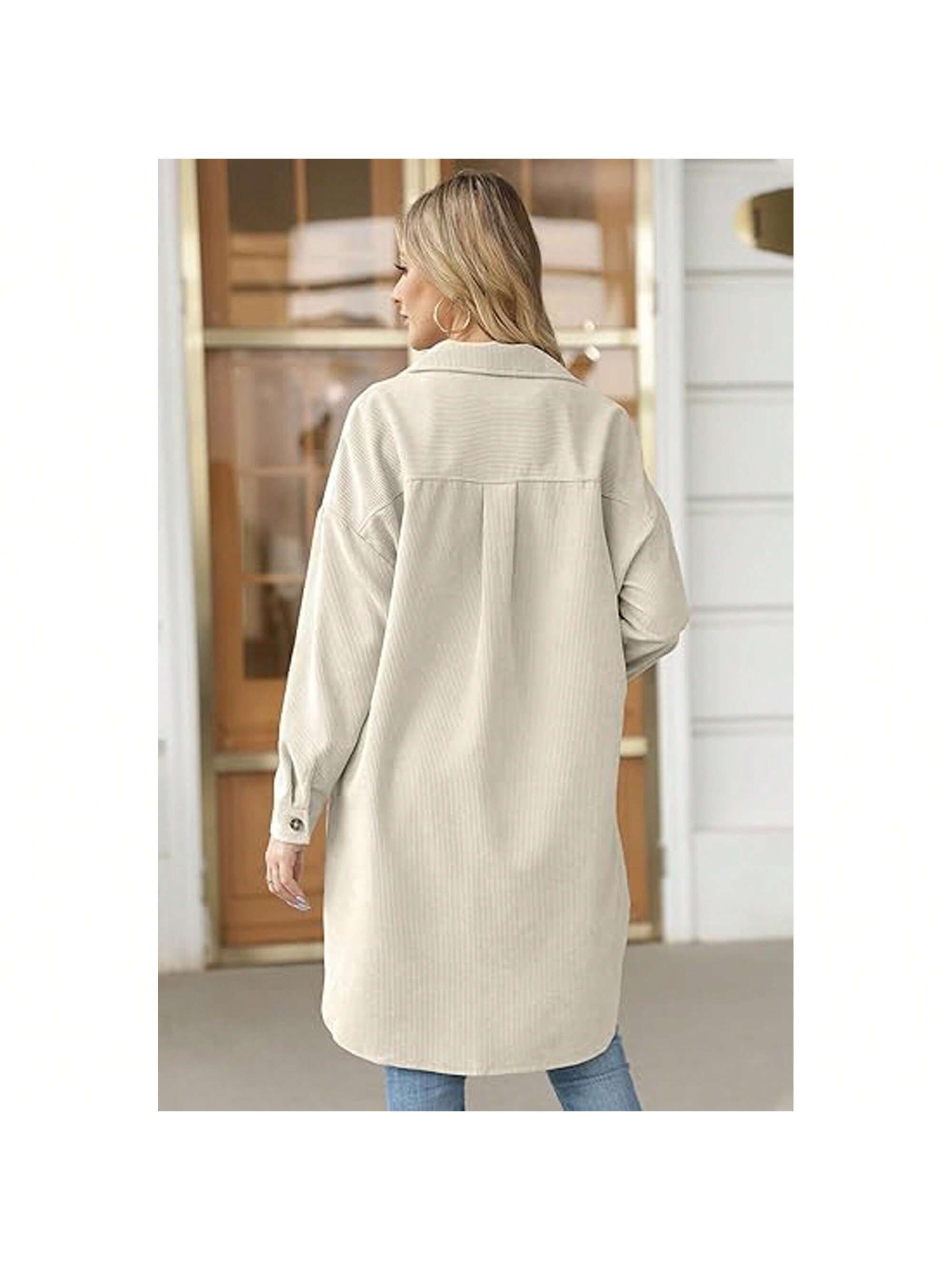 In Beige Women Outerwear