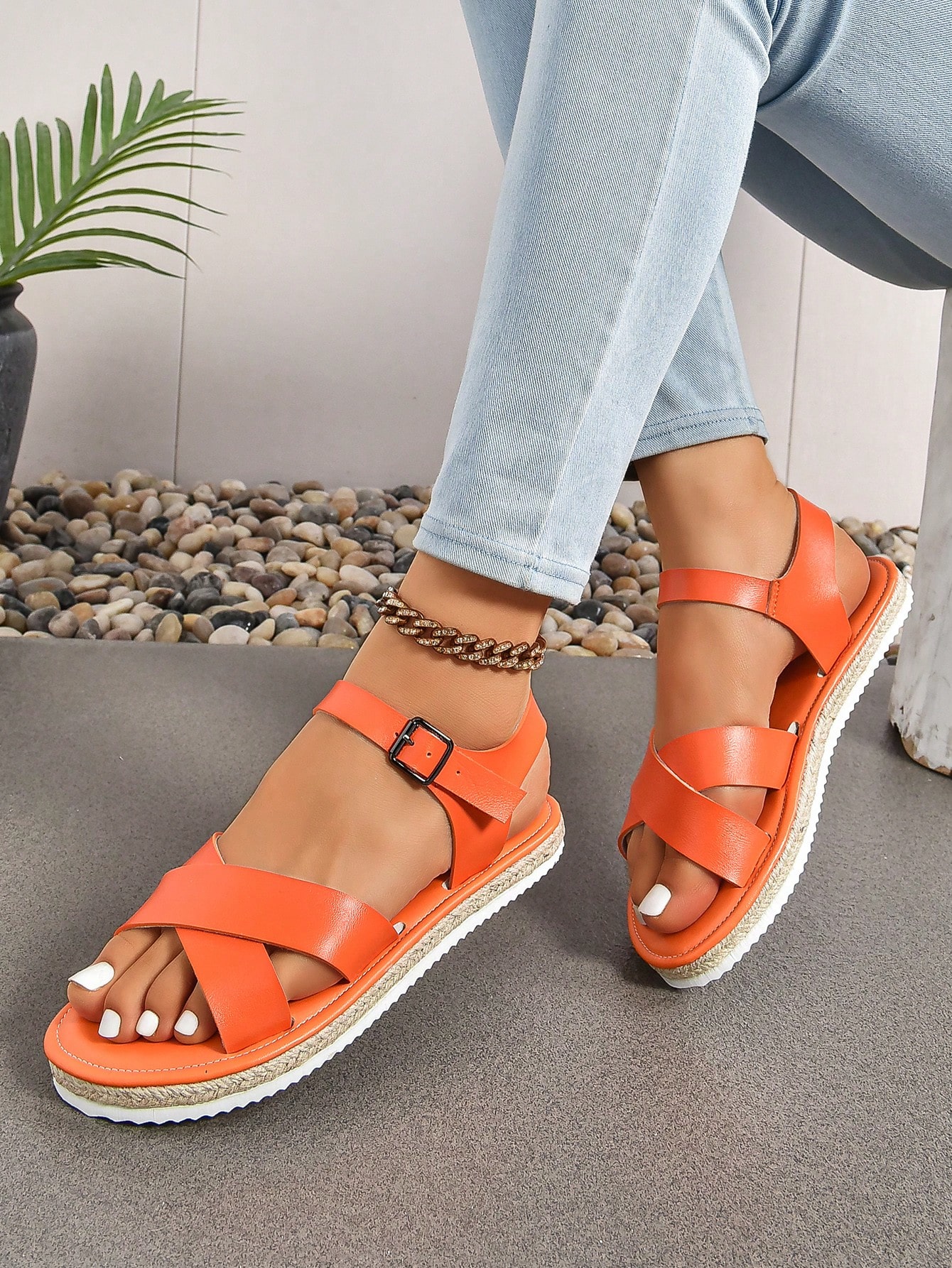 In Orange Women Platforms & Wedge Sandals