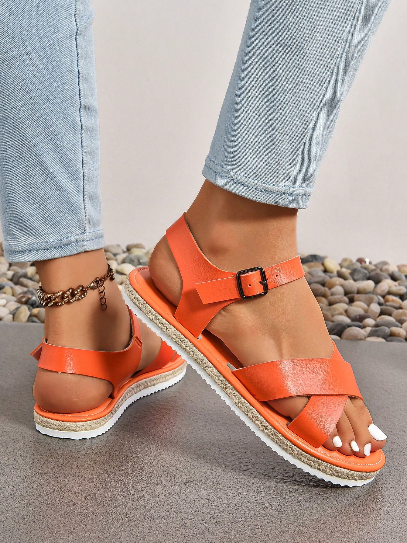 In Orange Women Platforms & Wedge Sandals