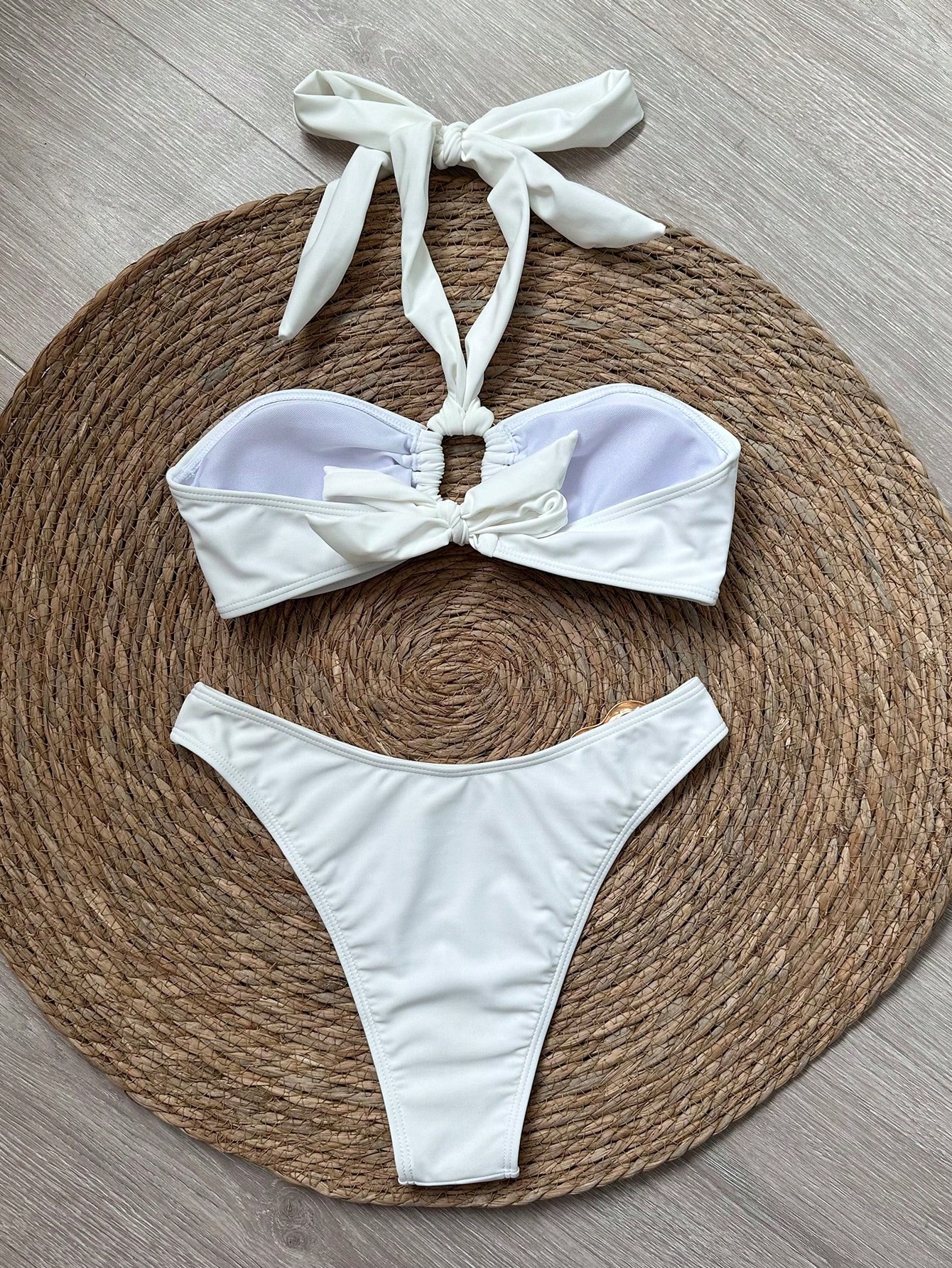 In White Women Bikini Sets