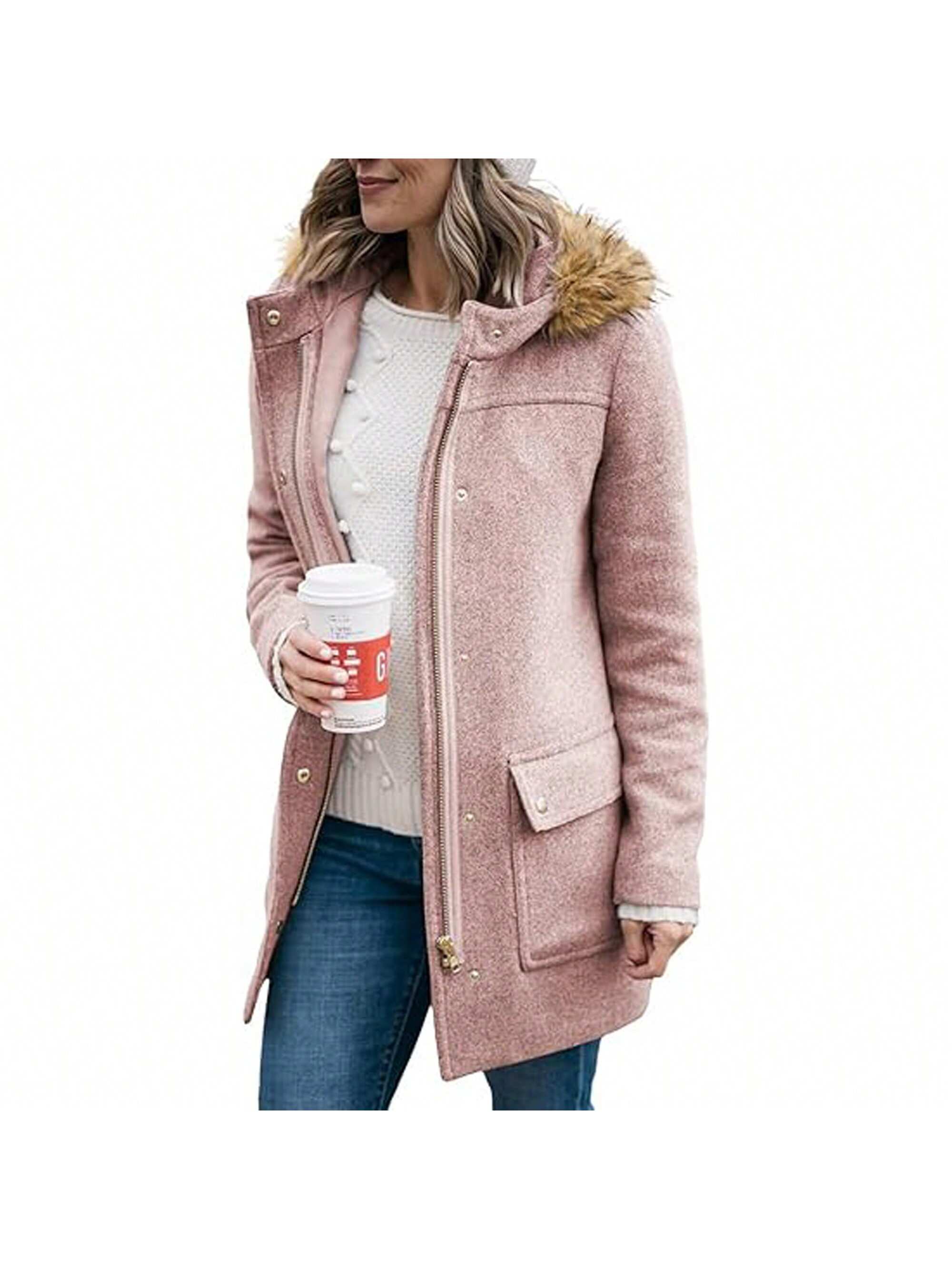 In Pink Women Coats