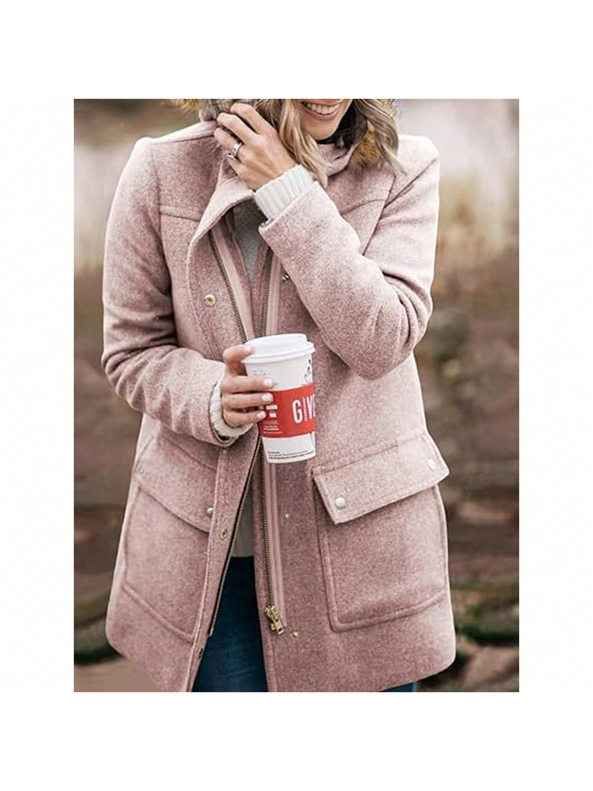 In Pink Women Coats