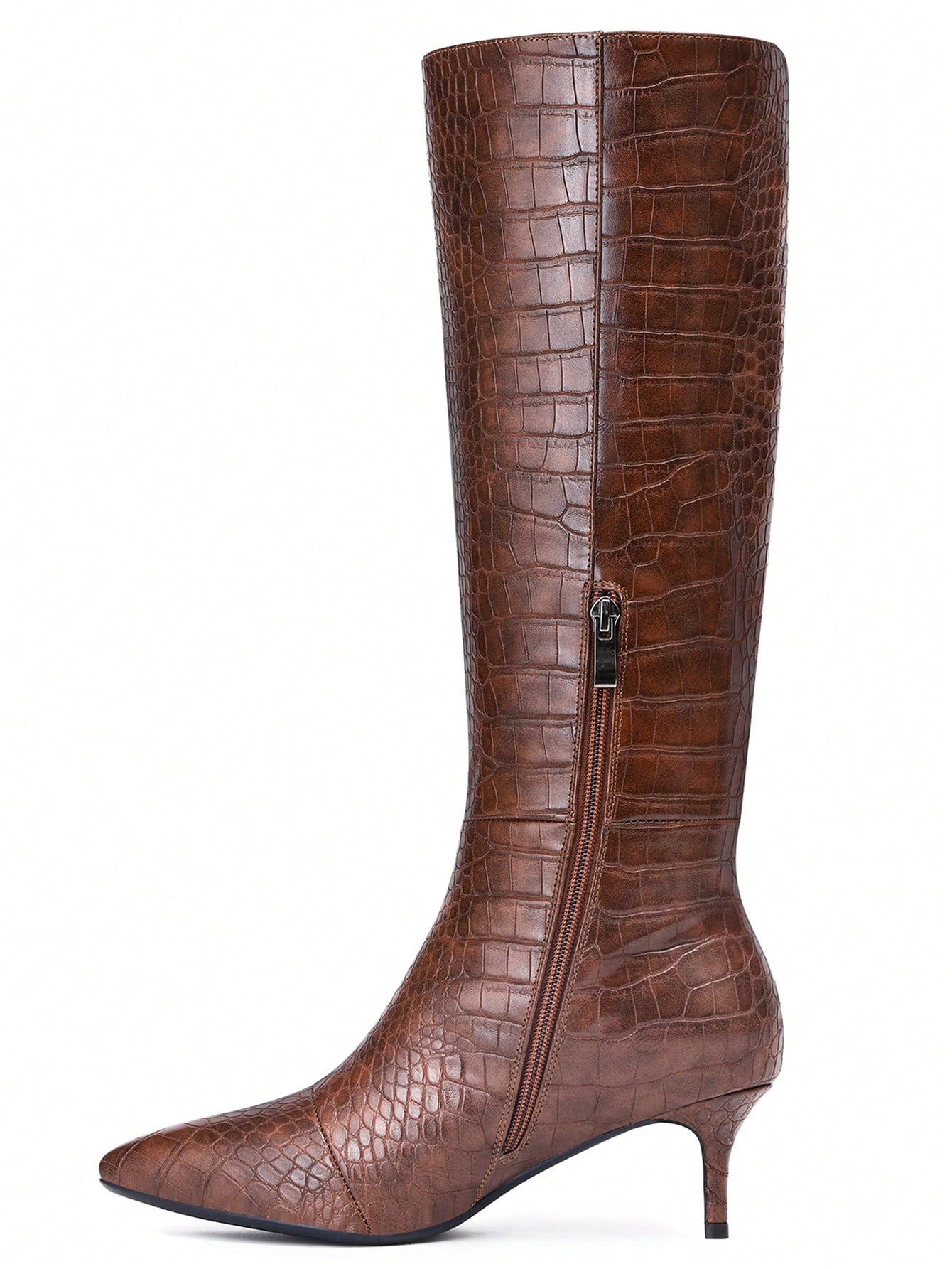 In Brown Women Knee-High Boots