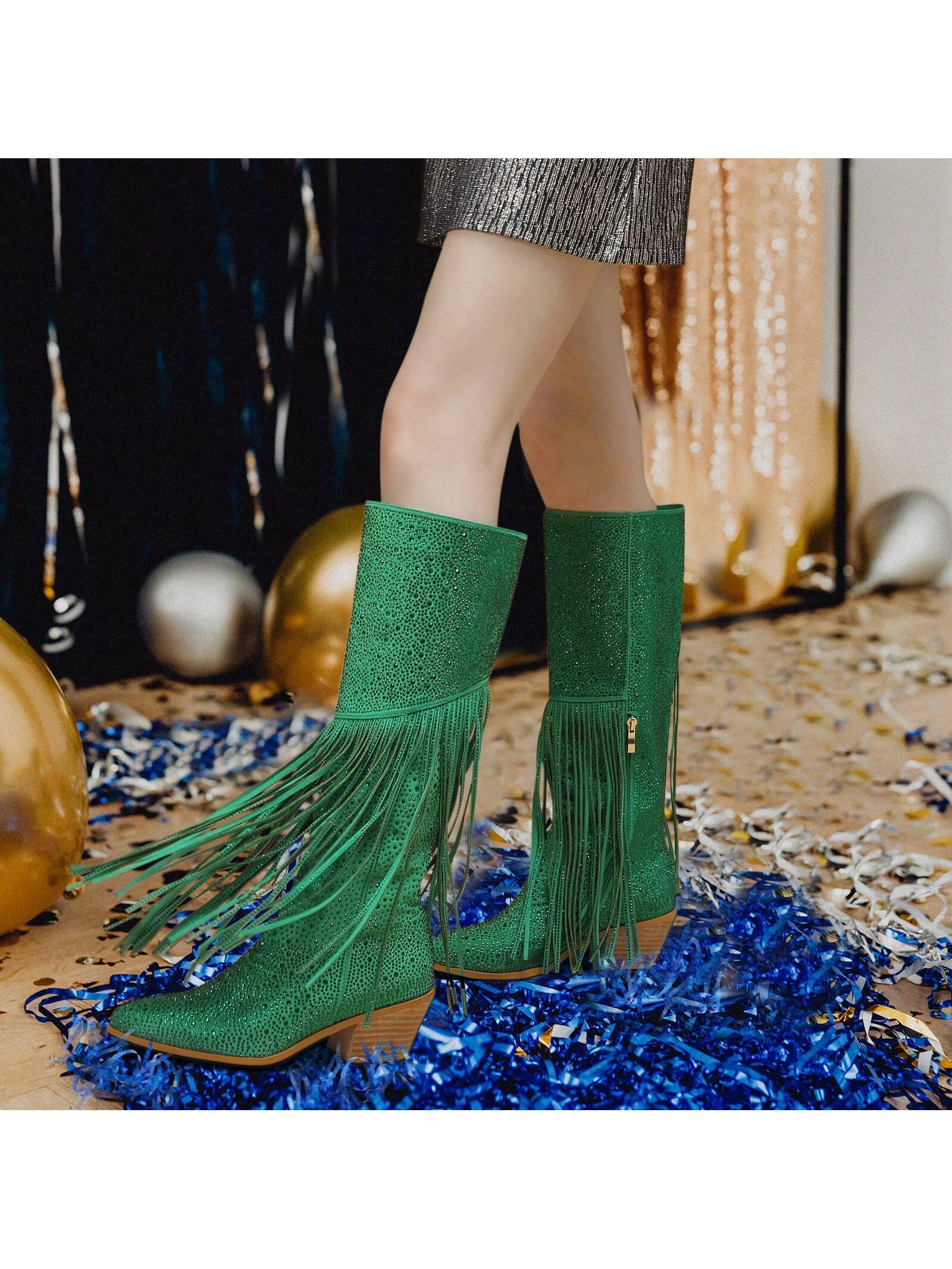 In Green Women Fashion Boots