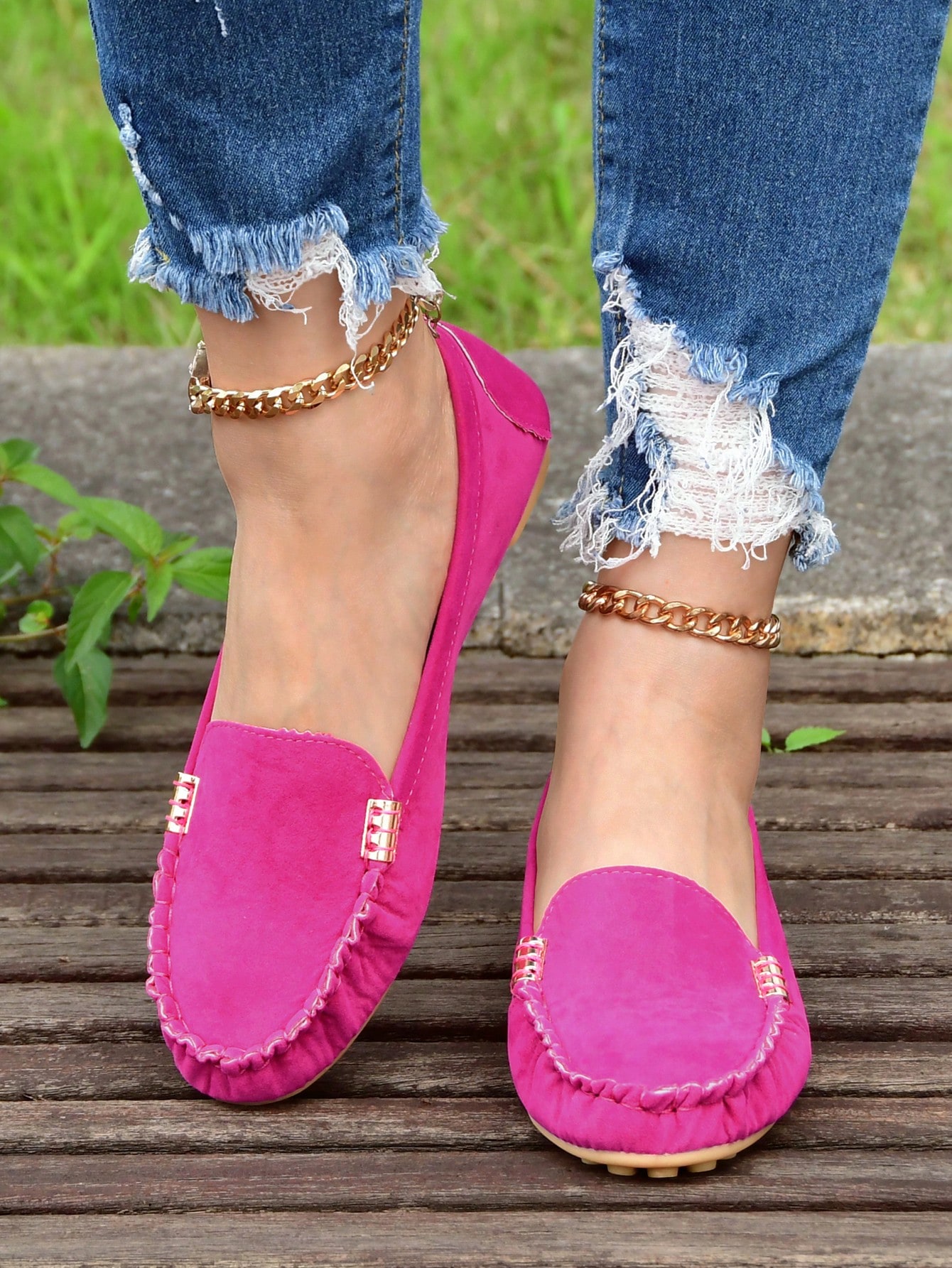 In Hot Pink Women Flats