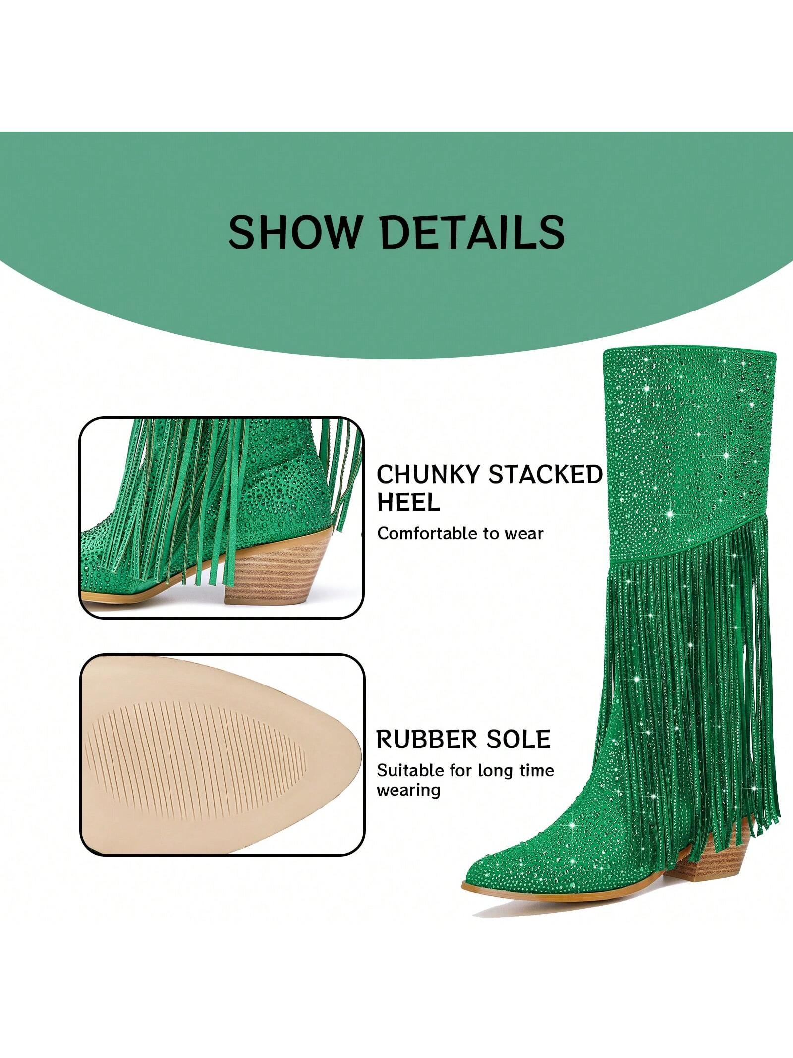 In Green Women Fashion Boots