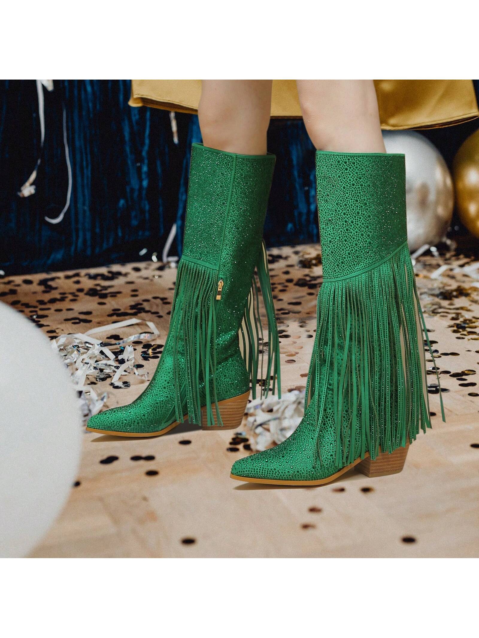 In Green Women Fashion Boots