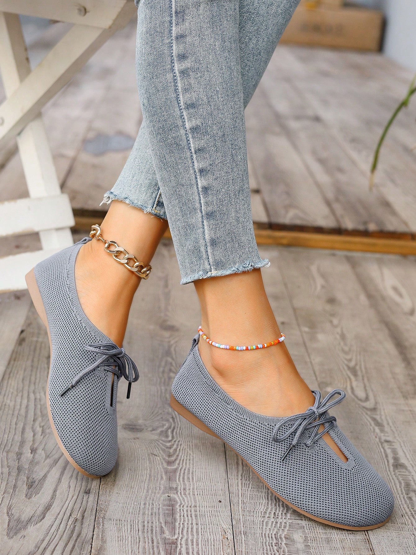 In Light Grey Women Shoes