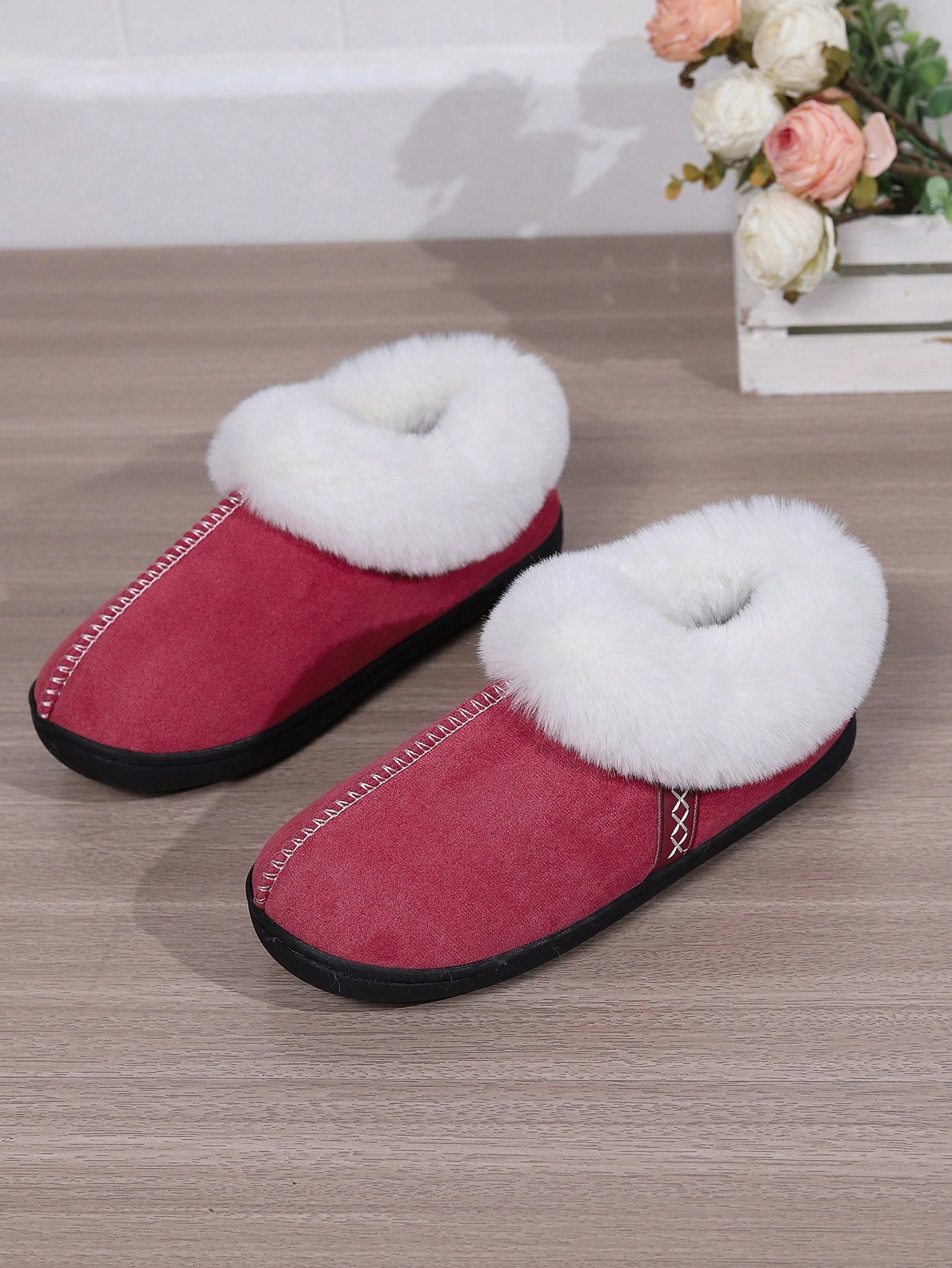 In Red Women Home Slippers