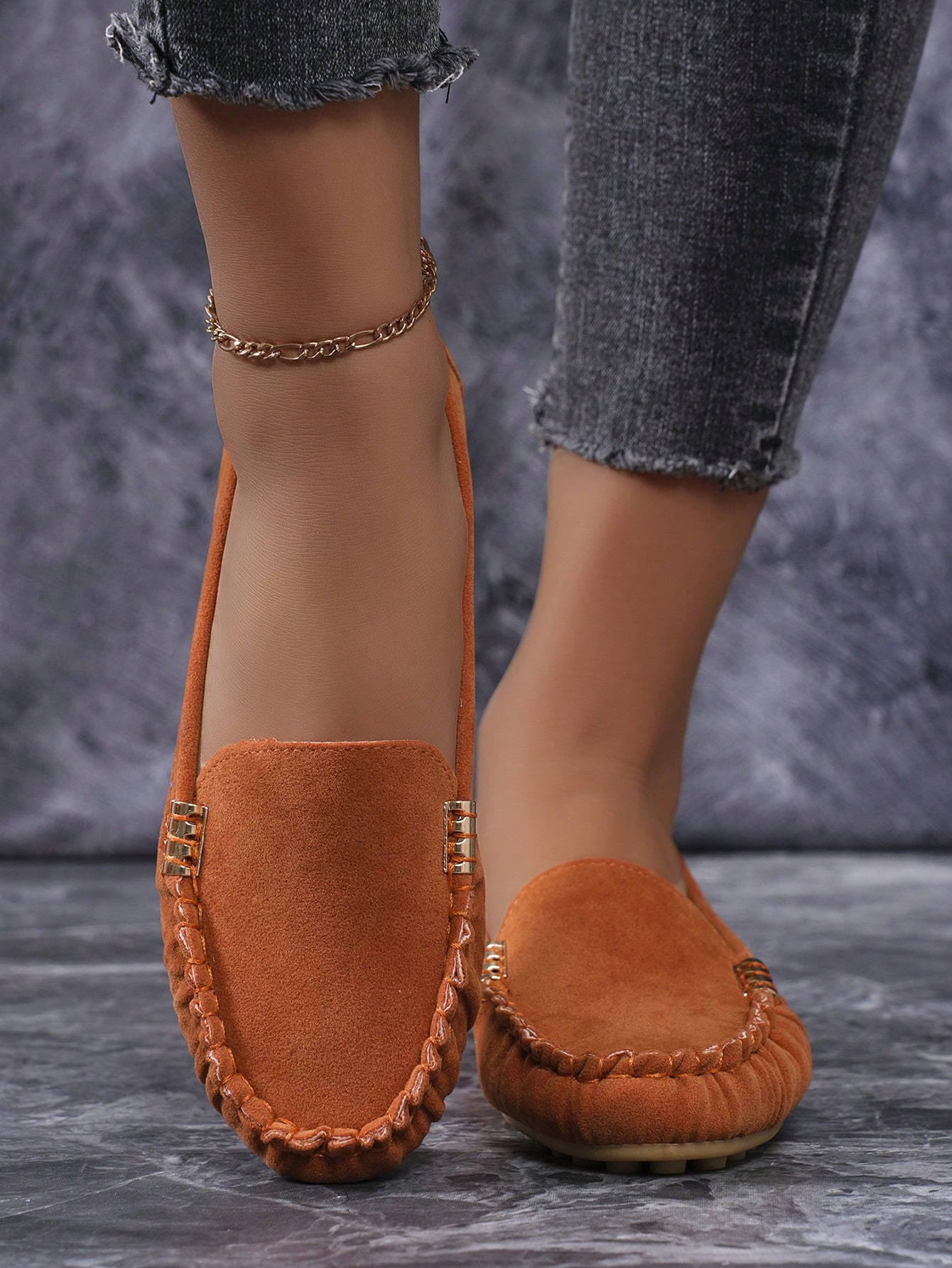 In Orange Women Flats