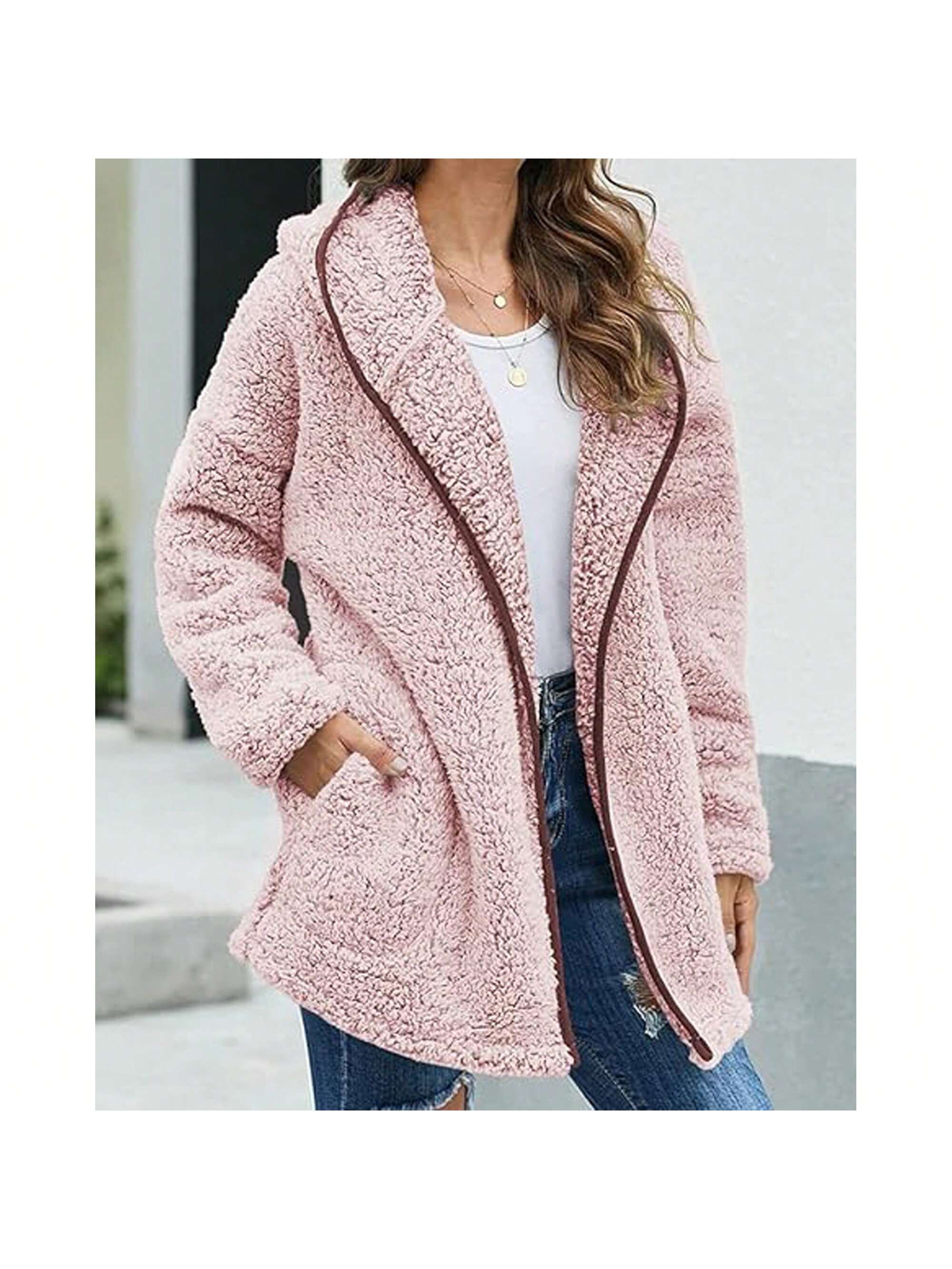 In Pink Women Coats