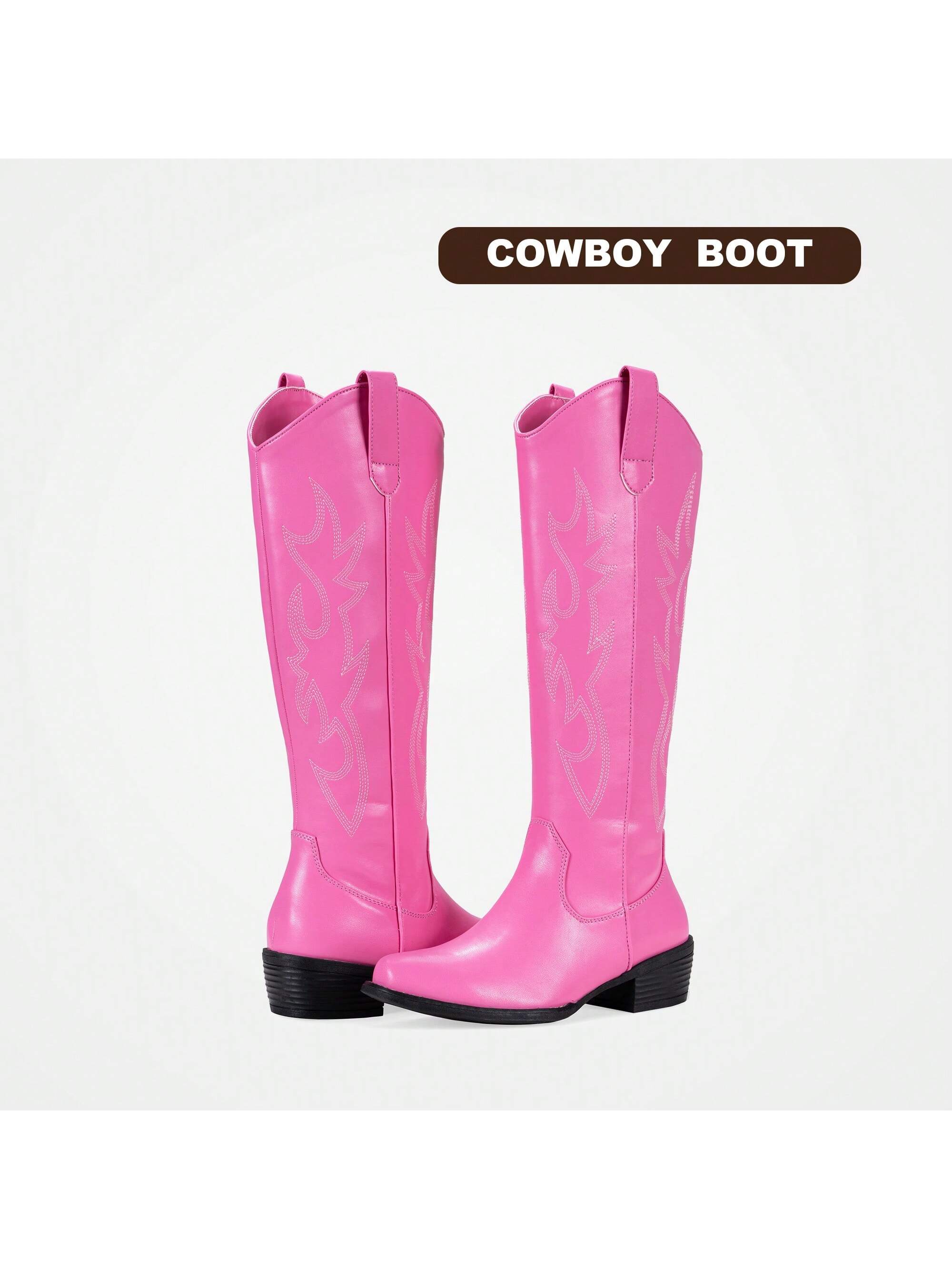 In Pink Women Knee-High Boots