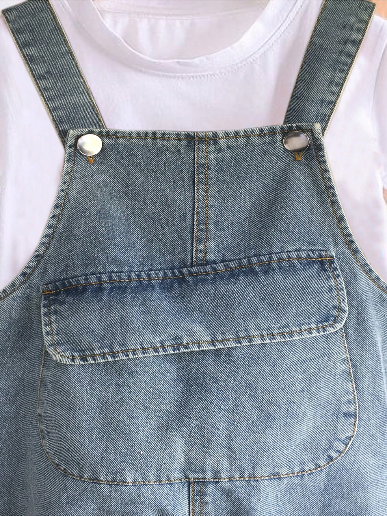 Young Girls Denim Overalls & Jumpsuits