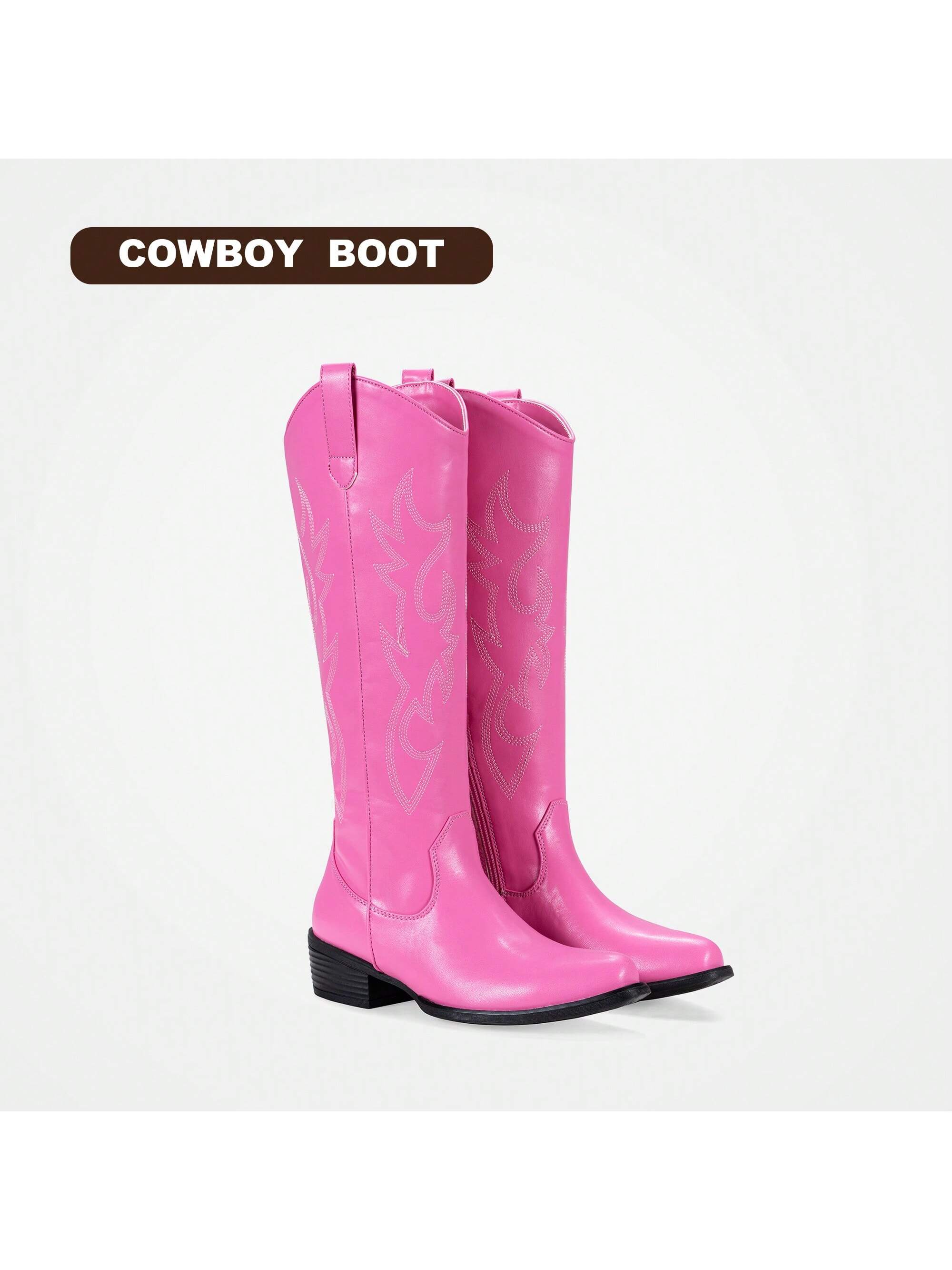 In Pink Women Knee-High Boots