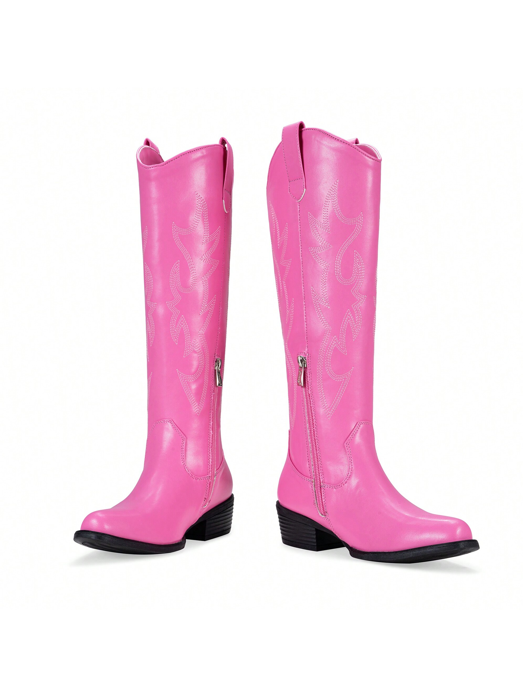 In Pink Women Knee-High Boots