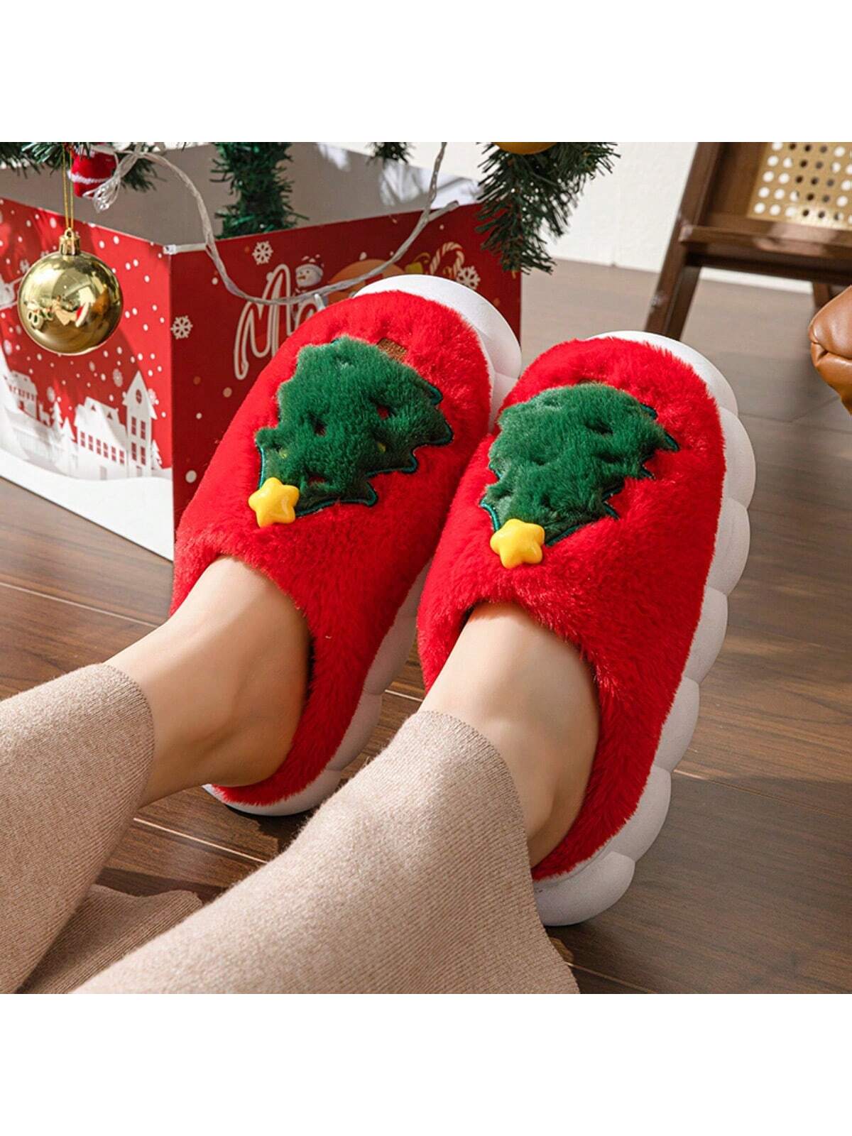 In Red Women Home Slippers