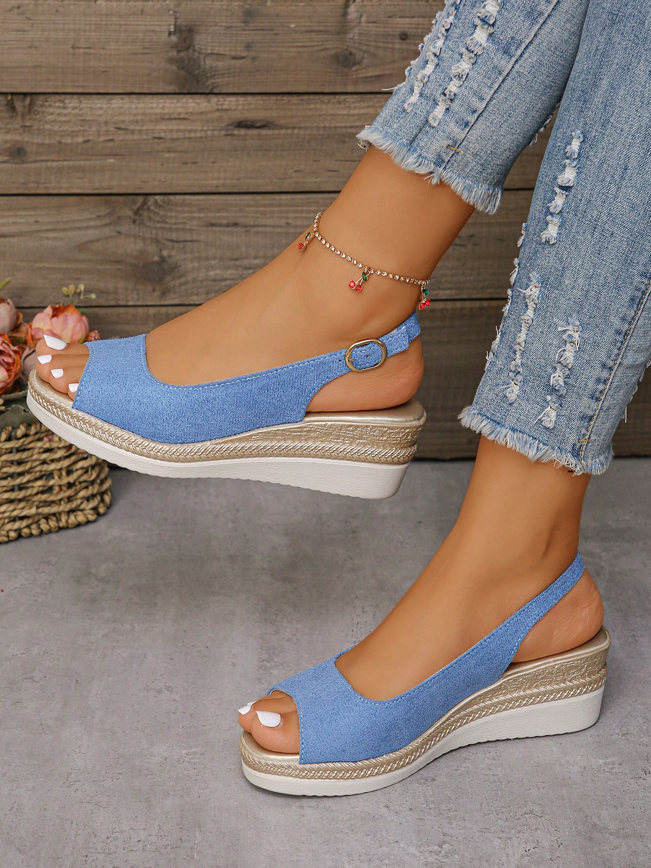 In Blue Women Platforms & Wedge Sandals