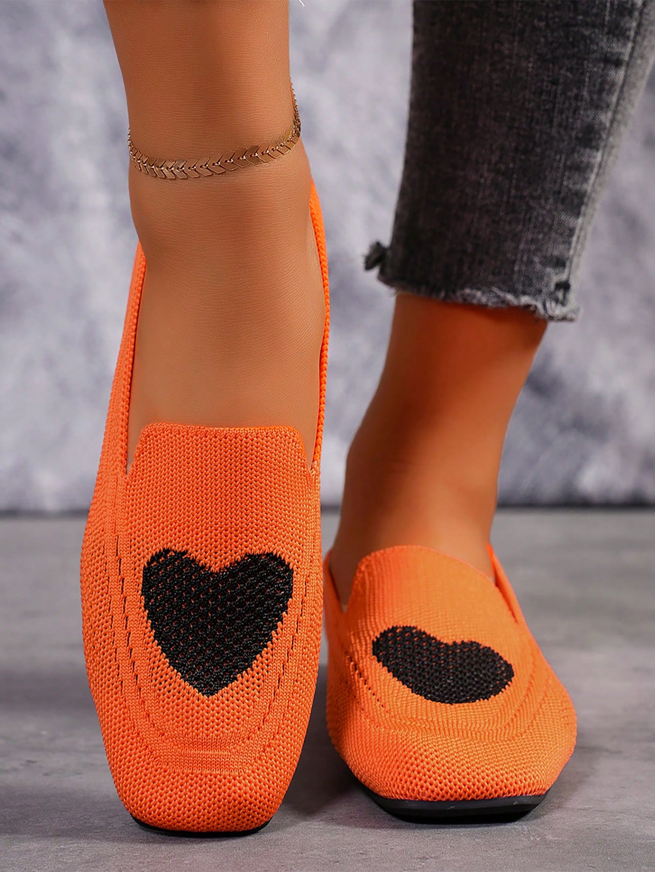 In Orange Women Flats