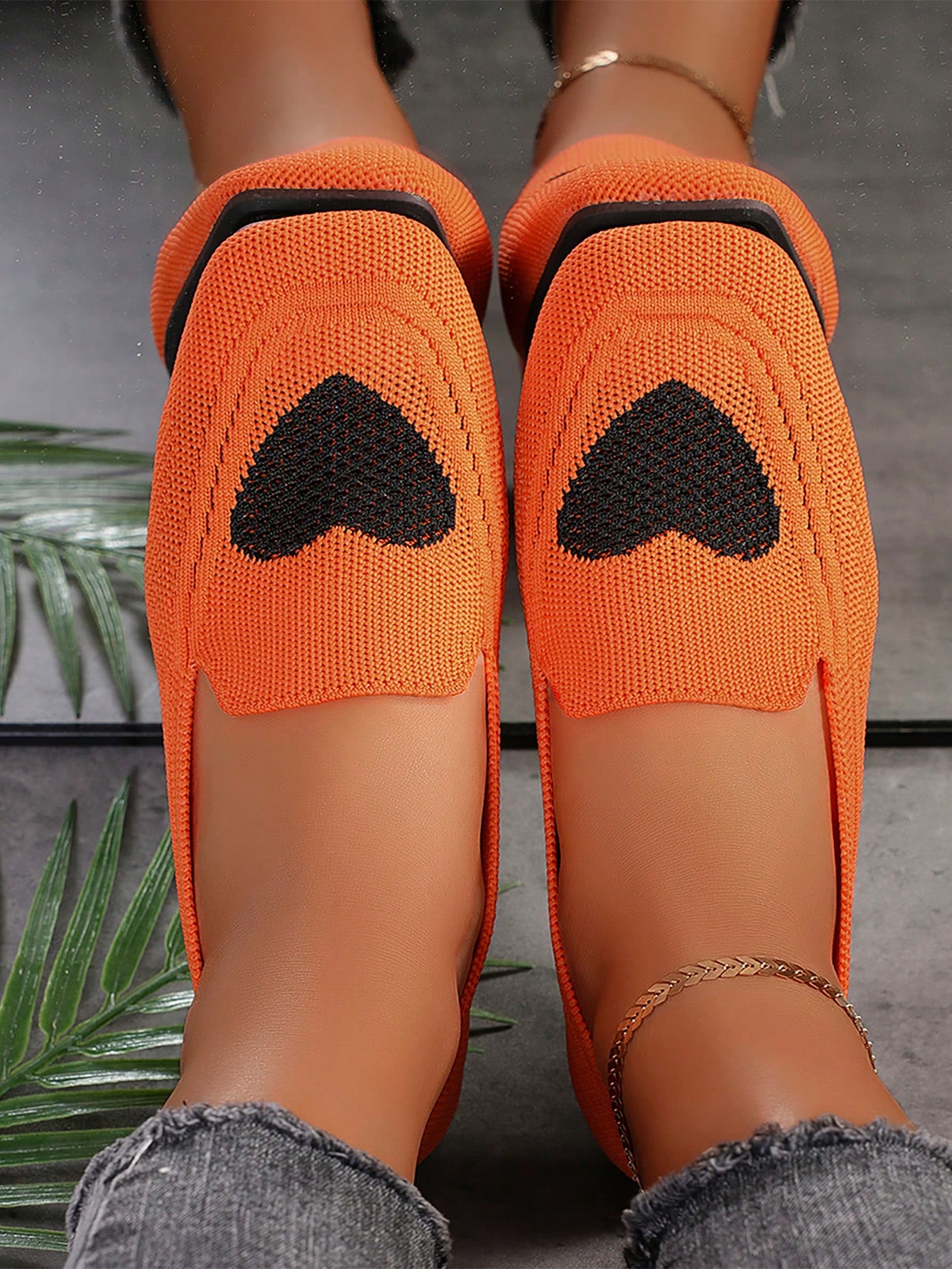 In Orange Women Flats