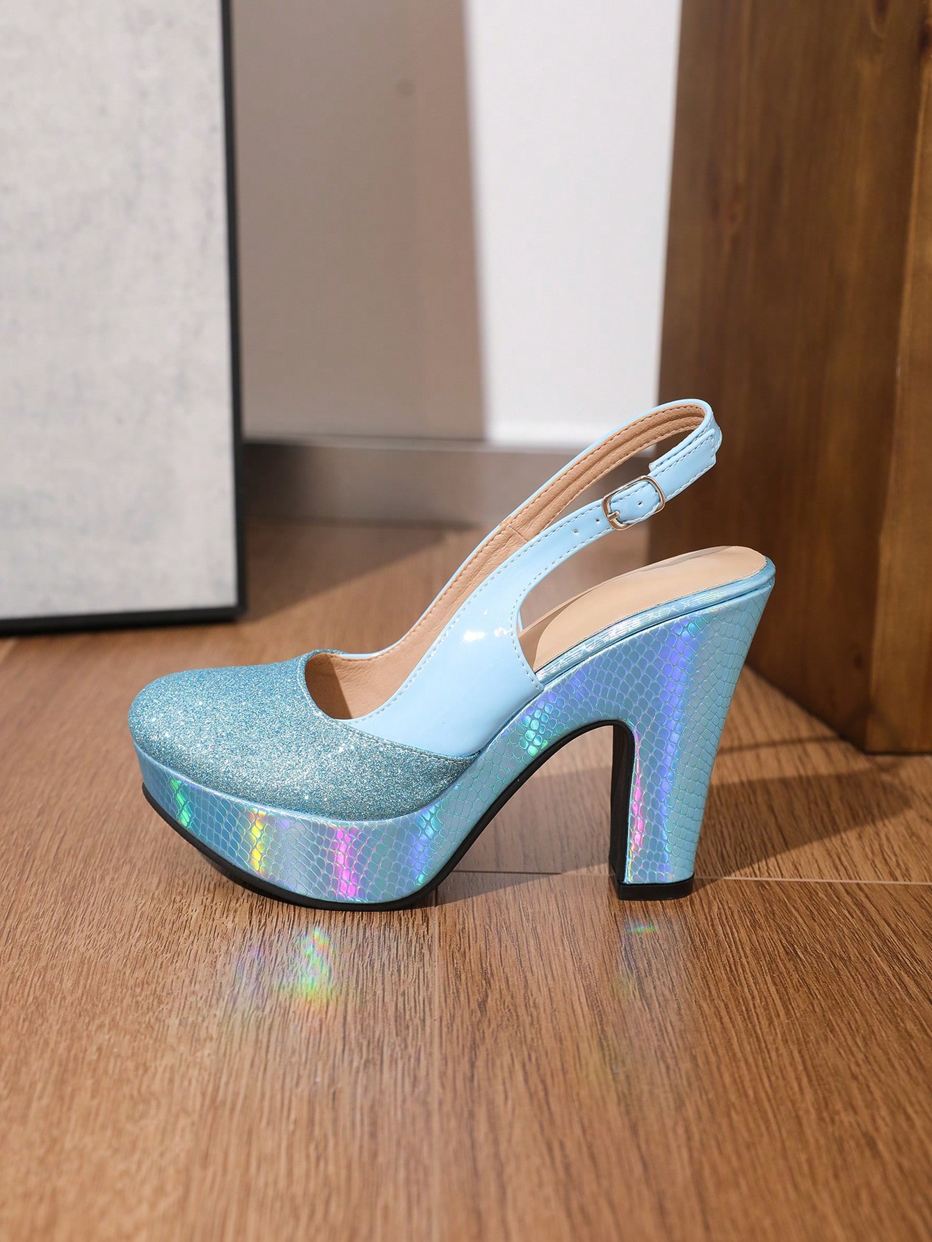 In Baby Blue Women Pumps