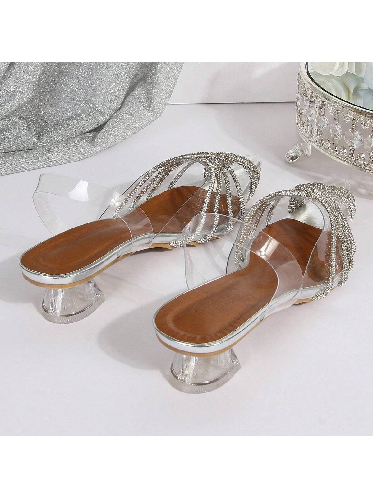 In Silver Women Slippers