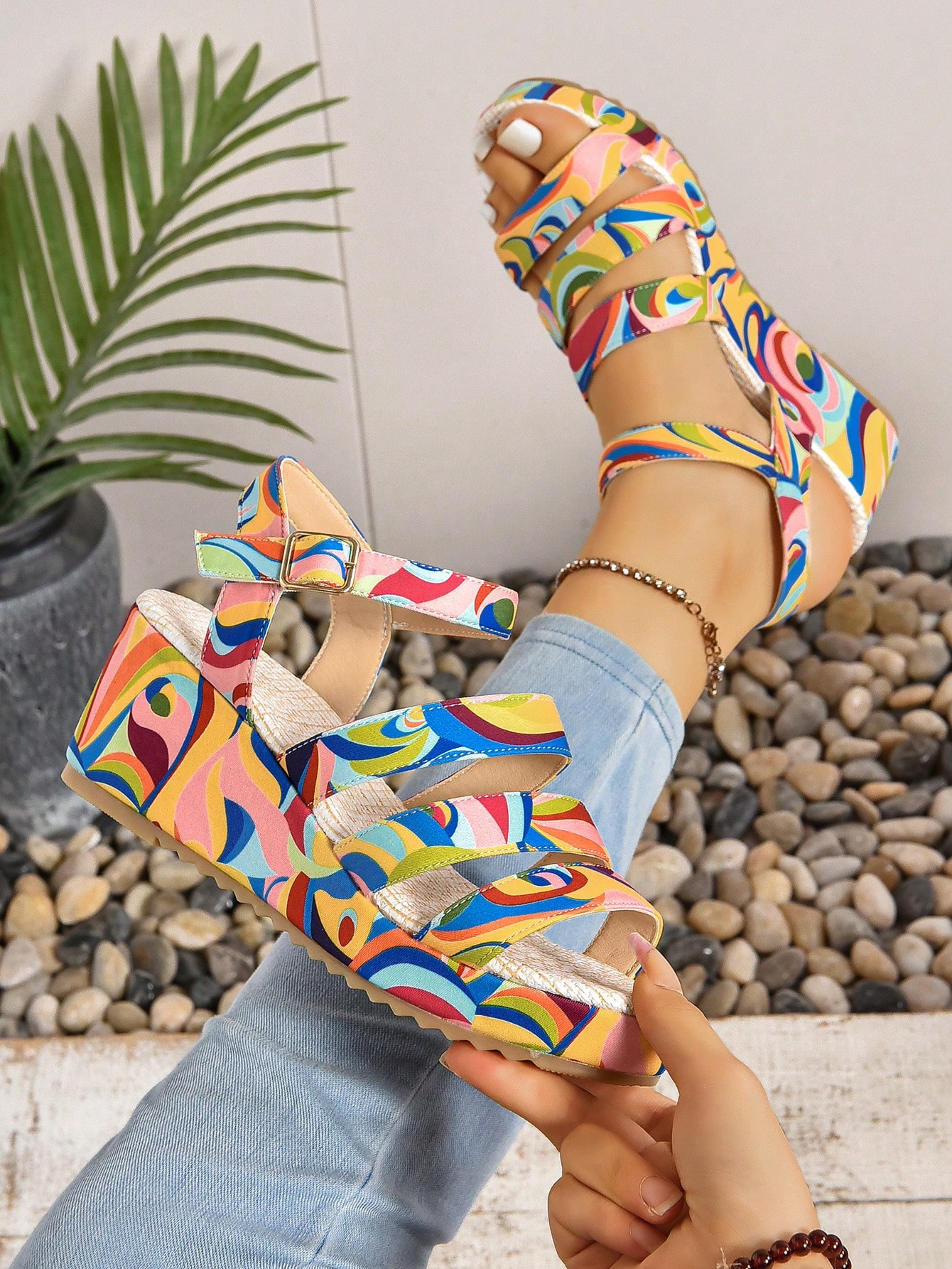 In Multicolor Women Wedges & Flatform