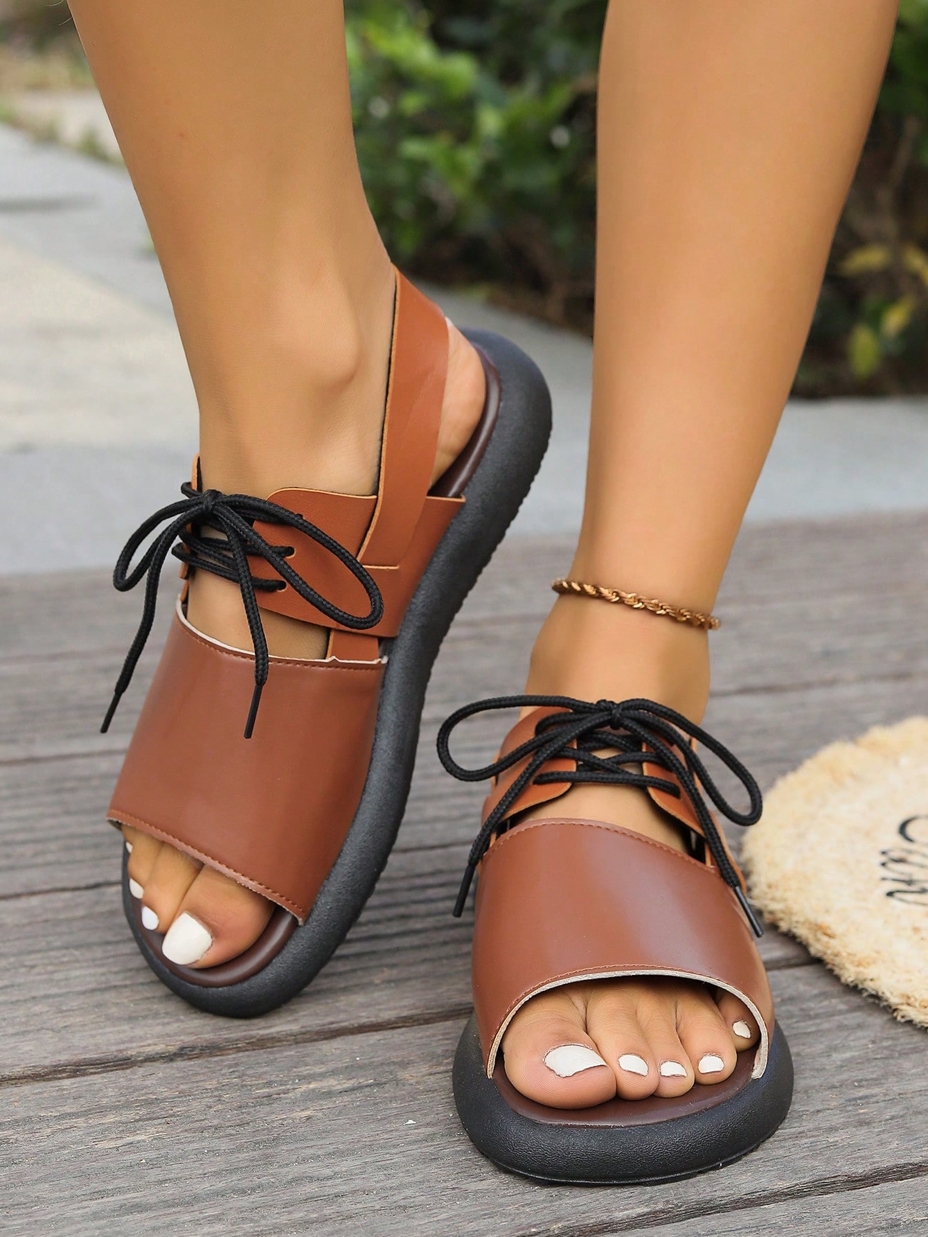 In Brown Women Wedges & Flatform